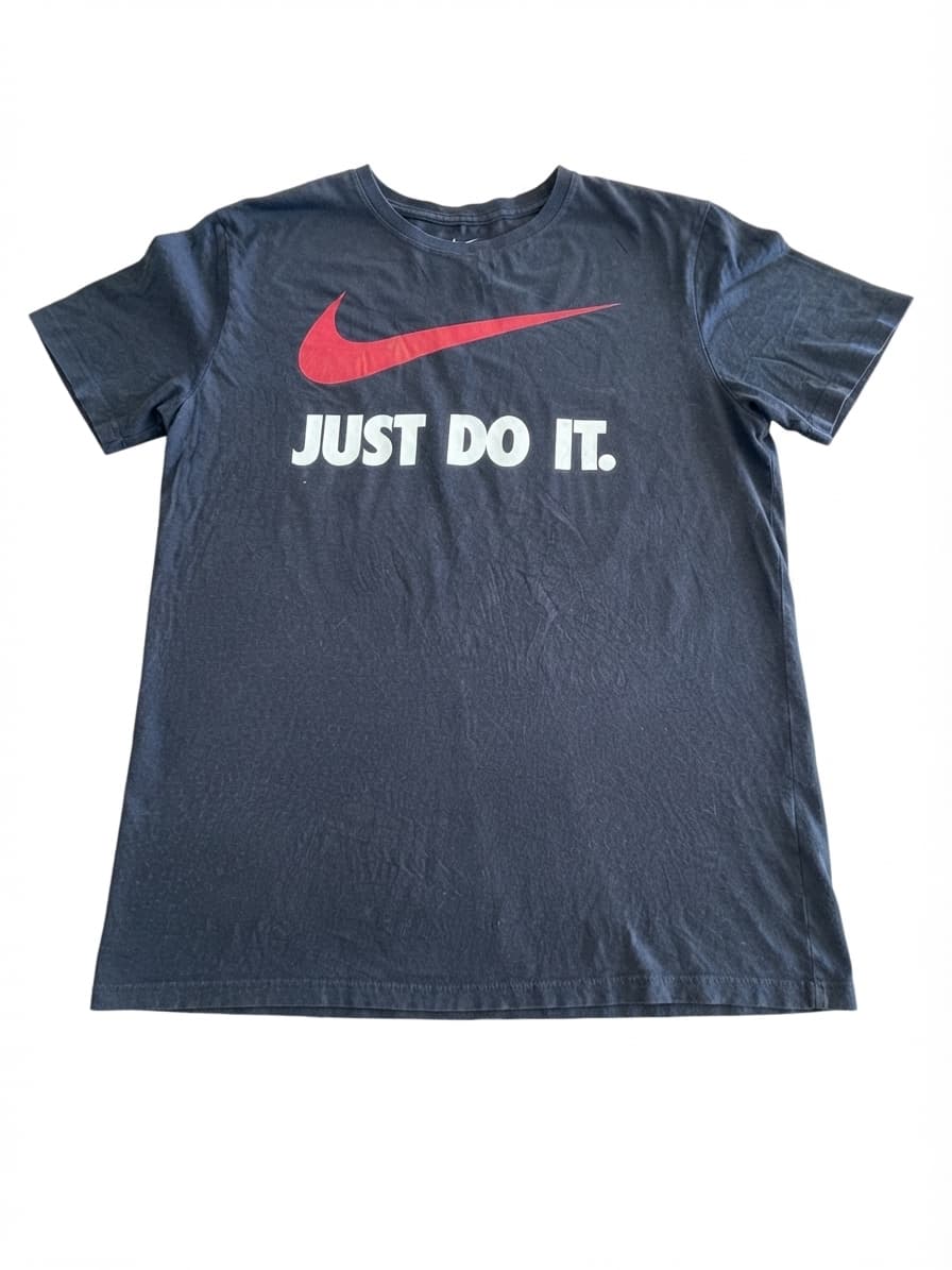 Nike Just Do It Graphic T-Shirt Swoosh Black Men's L — photo 1 of 6