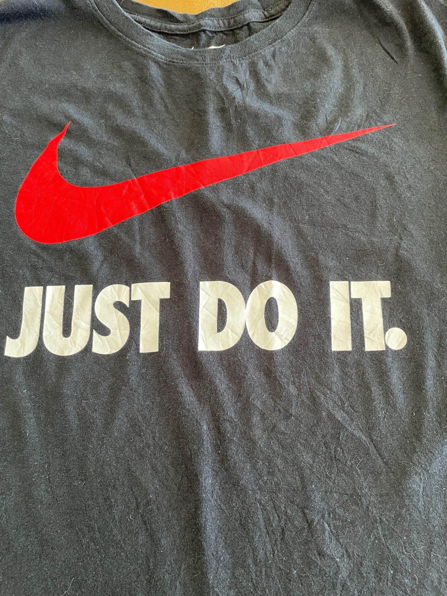 Nike Just Do It Graphic T-Shirt Swoosh Black Men's L — photo 2 of 6