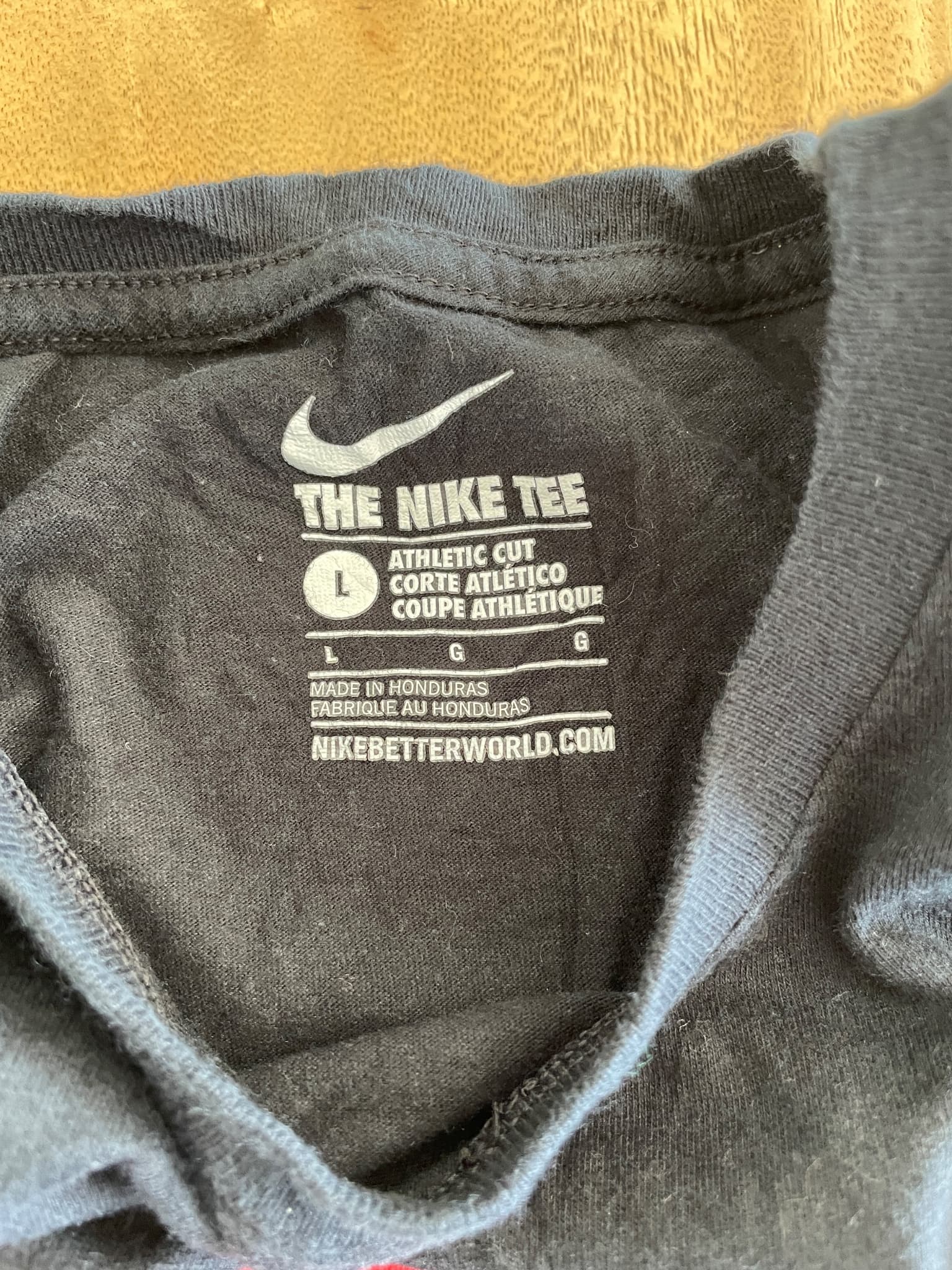 Nike Just Do It Graphic T-Shirt Swoosh Black Men's L — photo 3 of 6