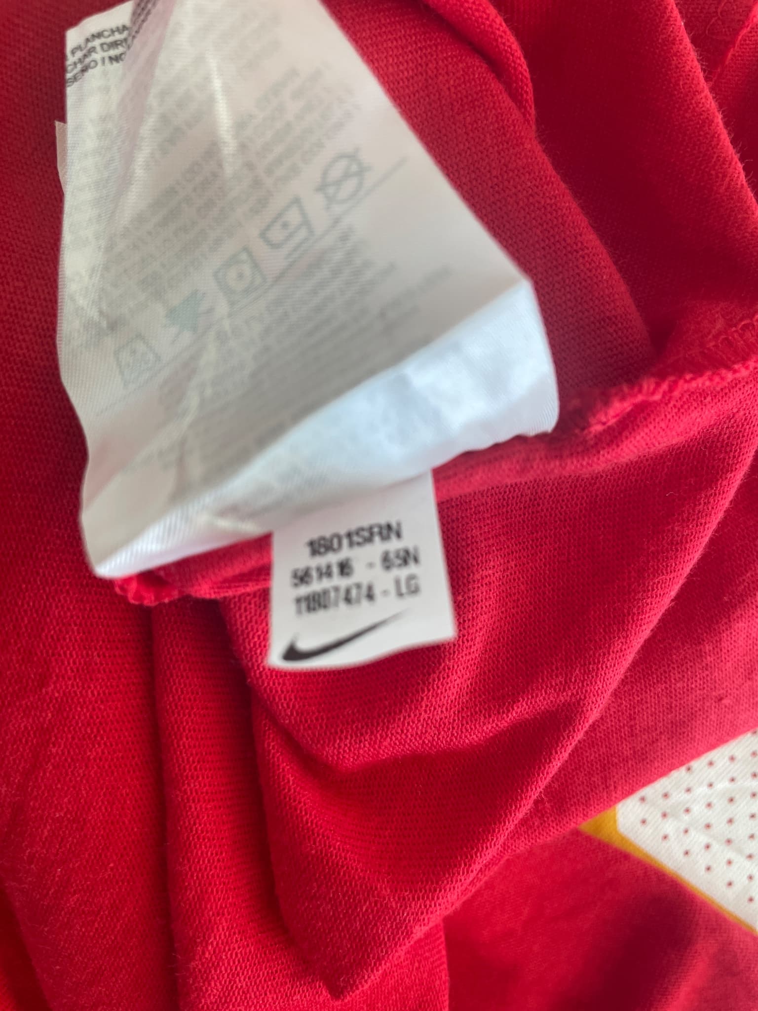 Nike Kansas City Chiefs Patrick Mahomes T-Shirt Red Men's L — photo 7 of 8