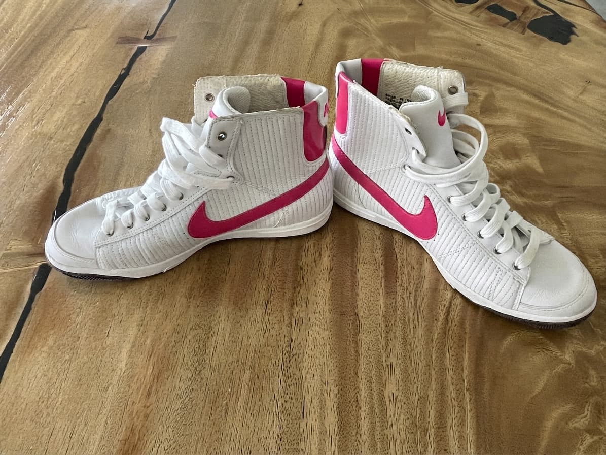 Nike Sneakers Blazer high top Retro Ribbed White Pink Women's US 7.5 — photo 1 of 7