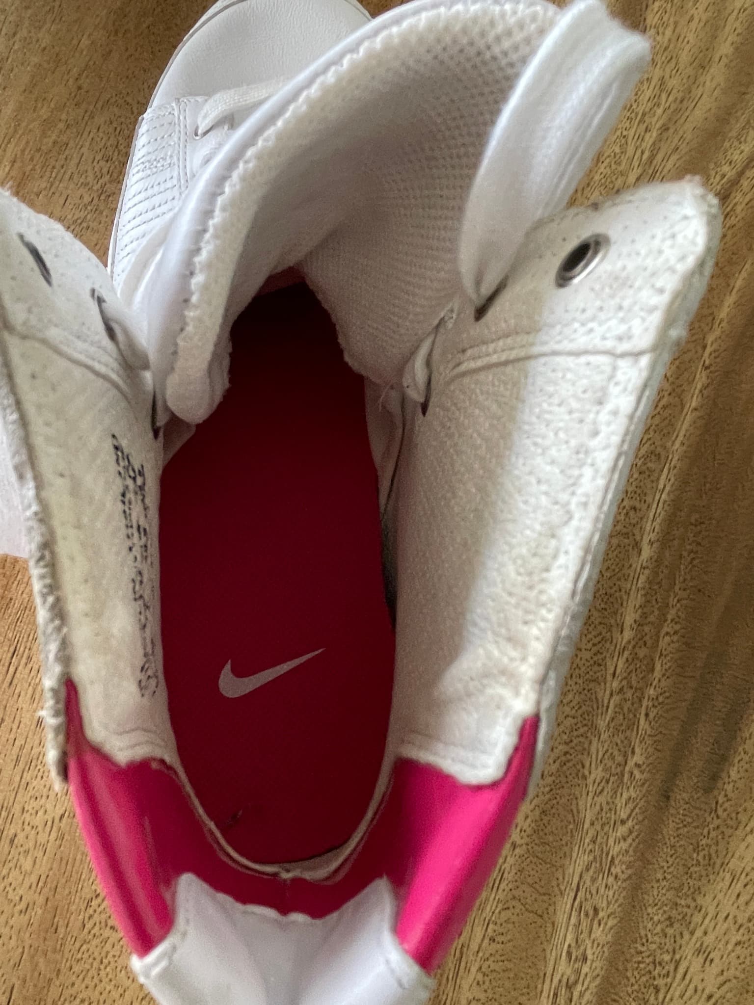Nike Sneakers Blazer high top Retro Ribbed White Pink Women's US 7.5 — photo 4 of 7