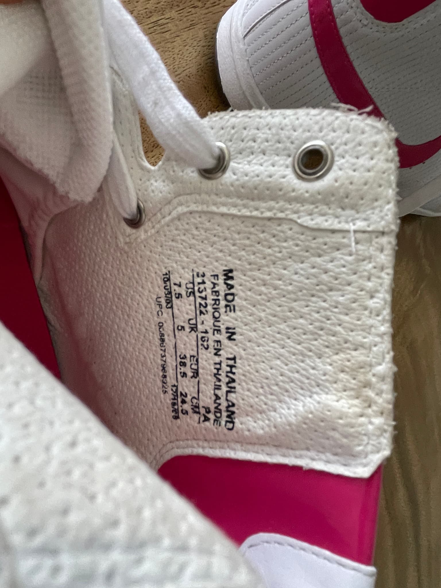 Nike Sneakers Blazer high top Retro Ribbed White Pink Women's US 7.5 — photo 5 of 7