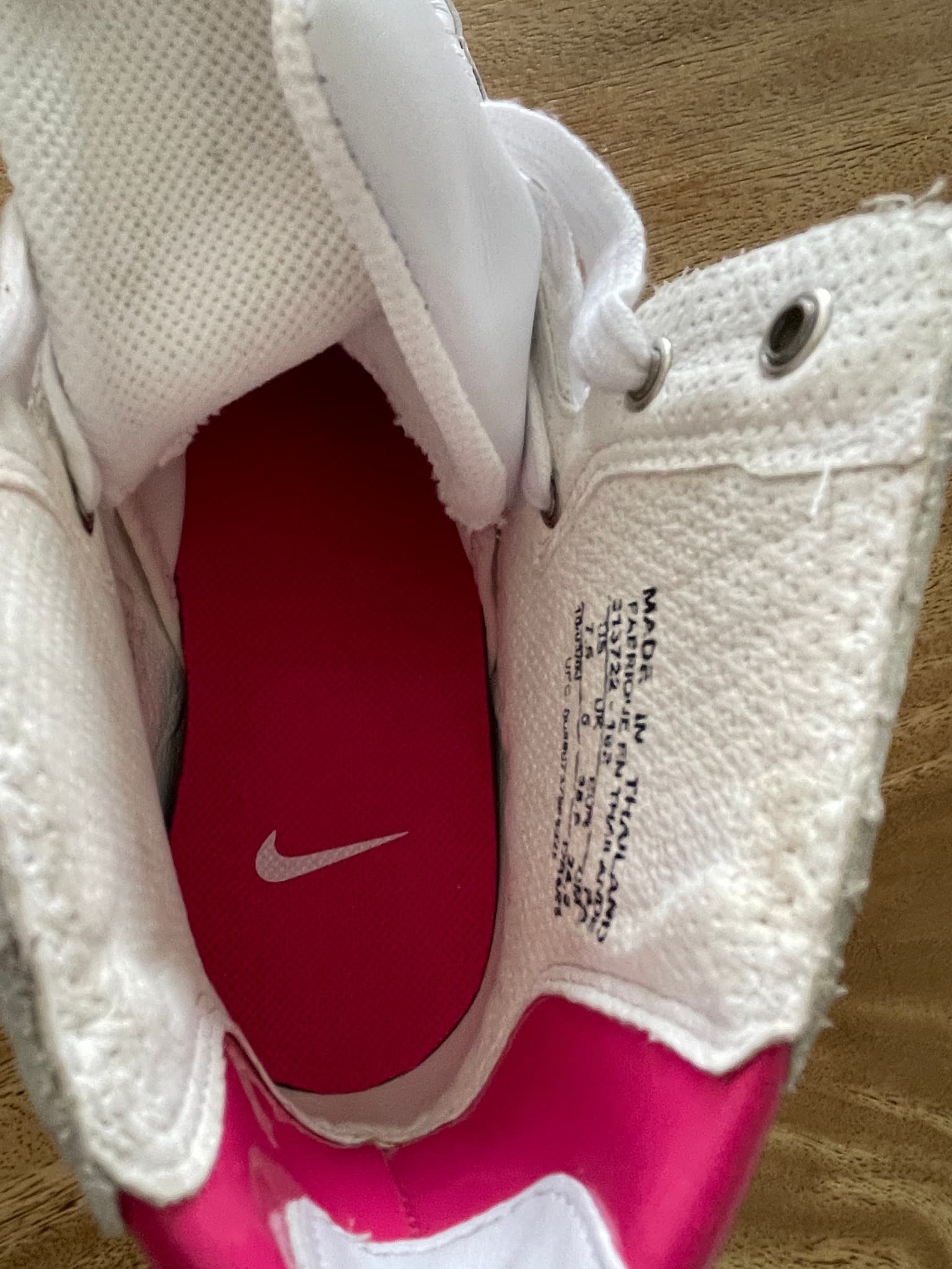 Nike Sneakers Blazer high top Retro Ribbed White Pink Women's US 7.5 — photo 6 of 7