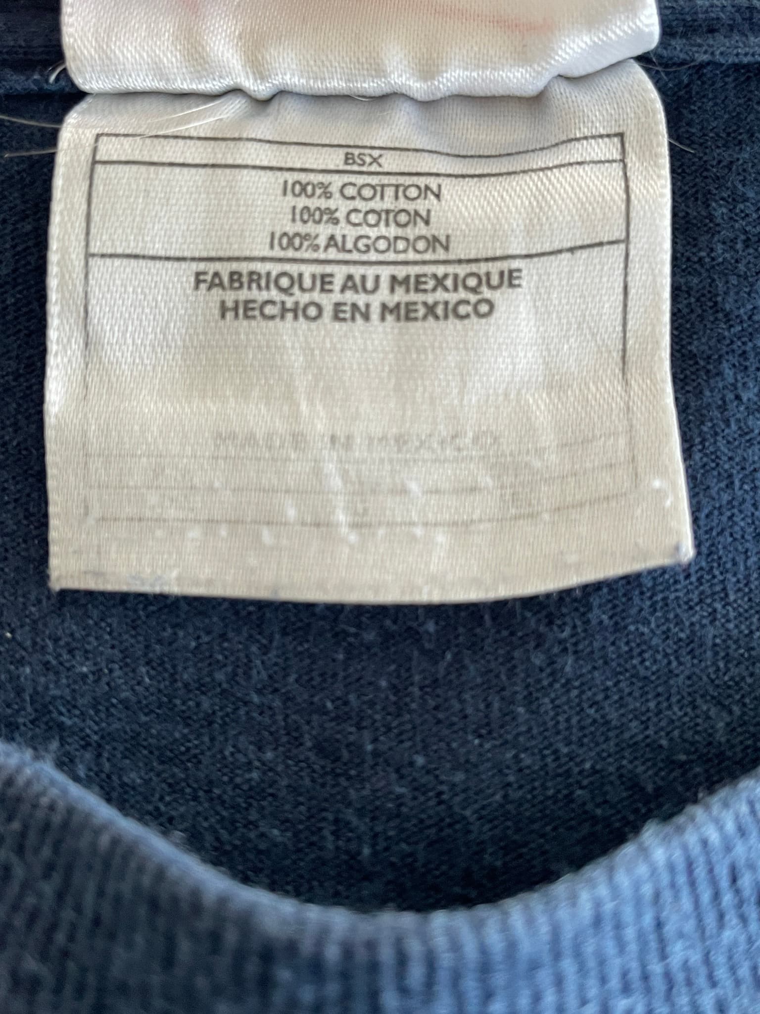 Nike T-Shirt Embroidered Swoosh Navy Blue Men's XXL — photo 4 of 8