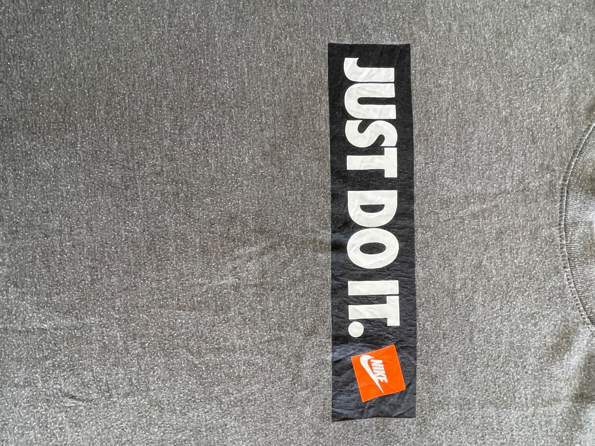 Nike T-Shirt Just Do It Box Logo Grey Men's L — photo 2 of 4