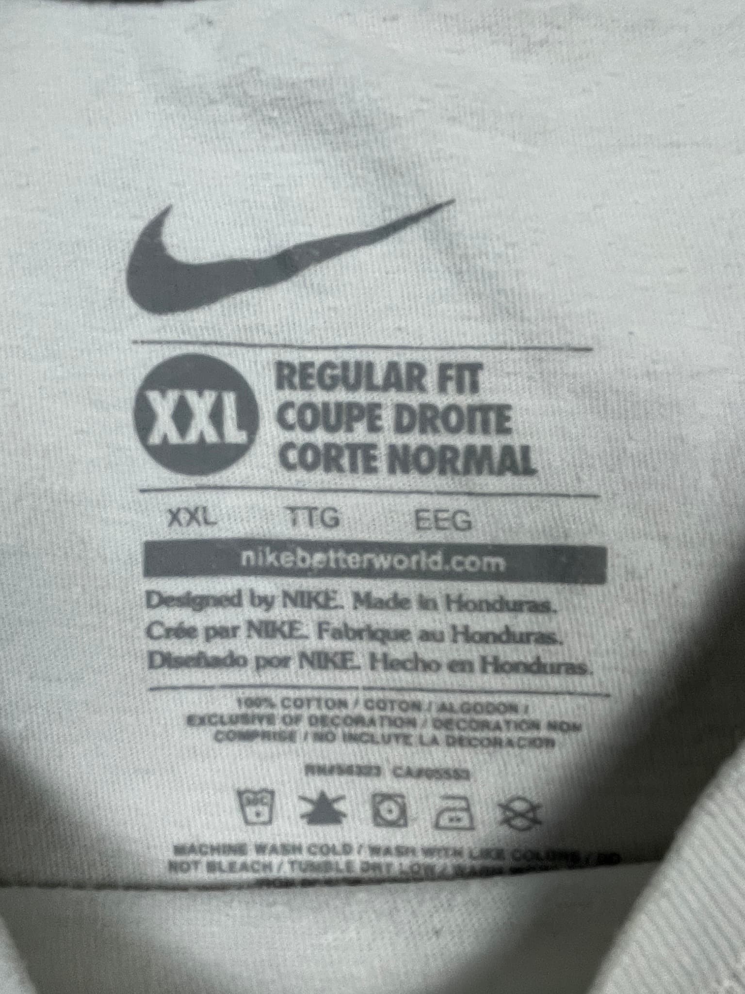 Nike T-Shirt Shattered Logo Graphic Light Grey Men's XXL — photo 2 of 3