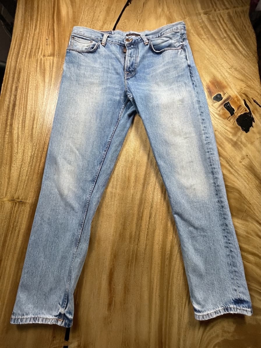 Nudie Jeans Co Steady Eddie II Denim Jeans Sunday Blues Light Blue Men's 36 — photo 1 of 14