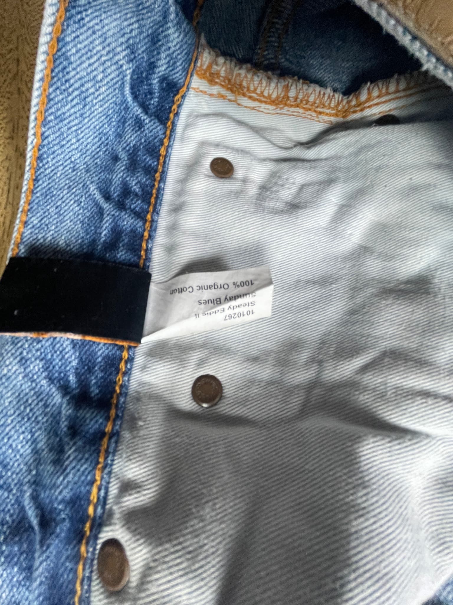 Nudie Jeans Co Steady Eddie II Denim Jeans Sunday Blues Light Blue Men's 36 — photo 7 of 14