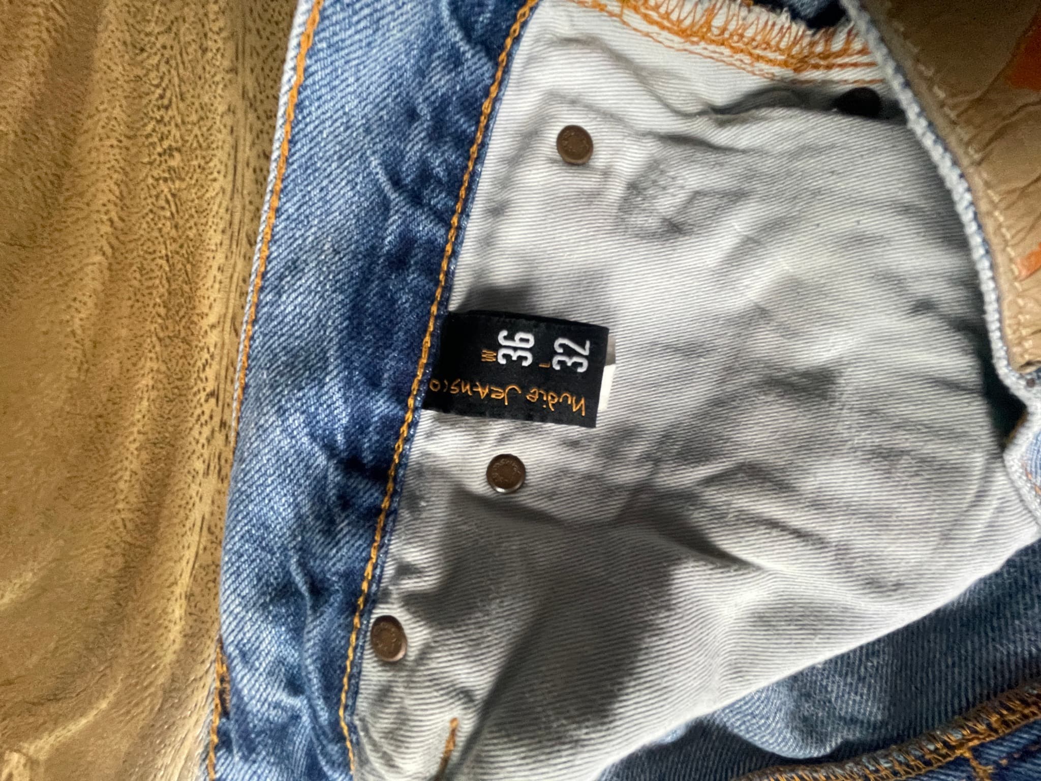 Nudie Jeans Co Steady Eddie II Denim Jeans Sunday Blues Light Blue Men's 36 — photo 8 of 14