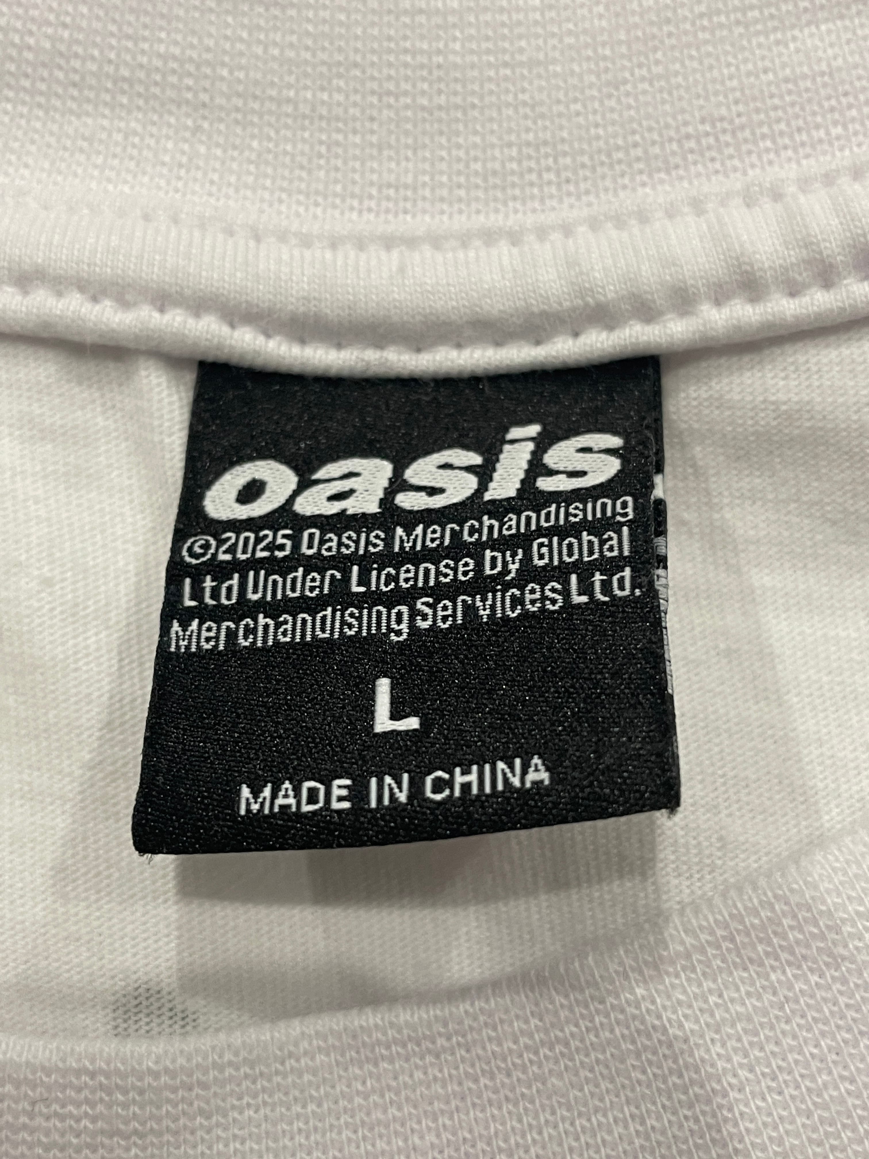 Oasis Definitely Maybe Band Logo T-Shirt White Large — photo 2 of 7