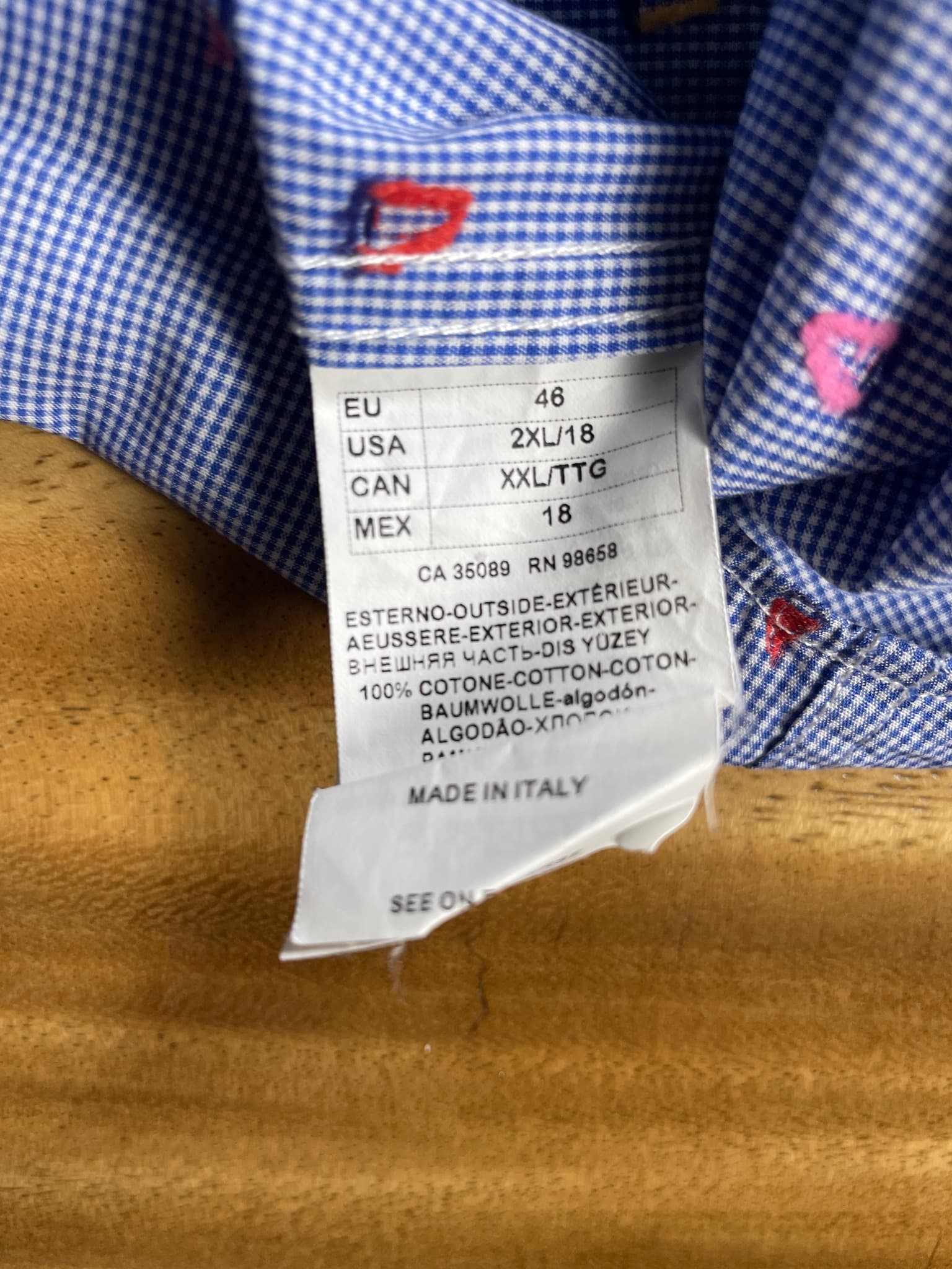 Paul & Shark Yachting Long Sleeve Shirt Sailboat Print Blue Men's 2XL — photo 5 of 6