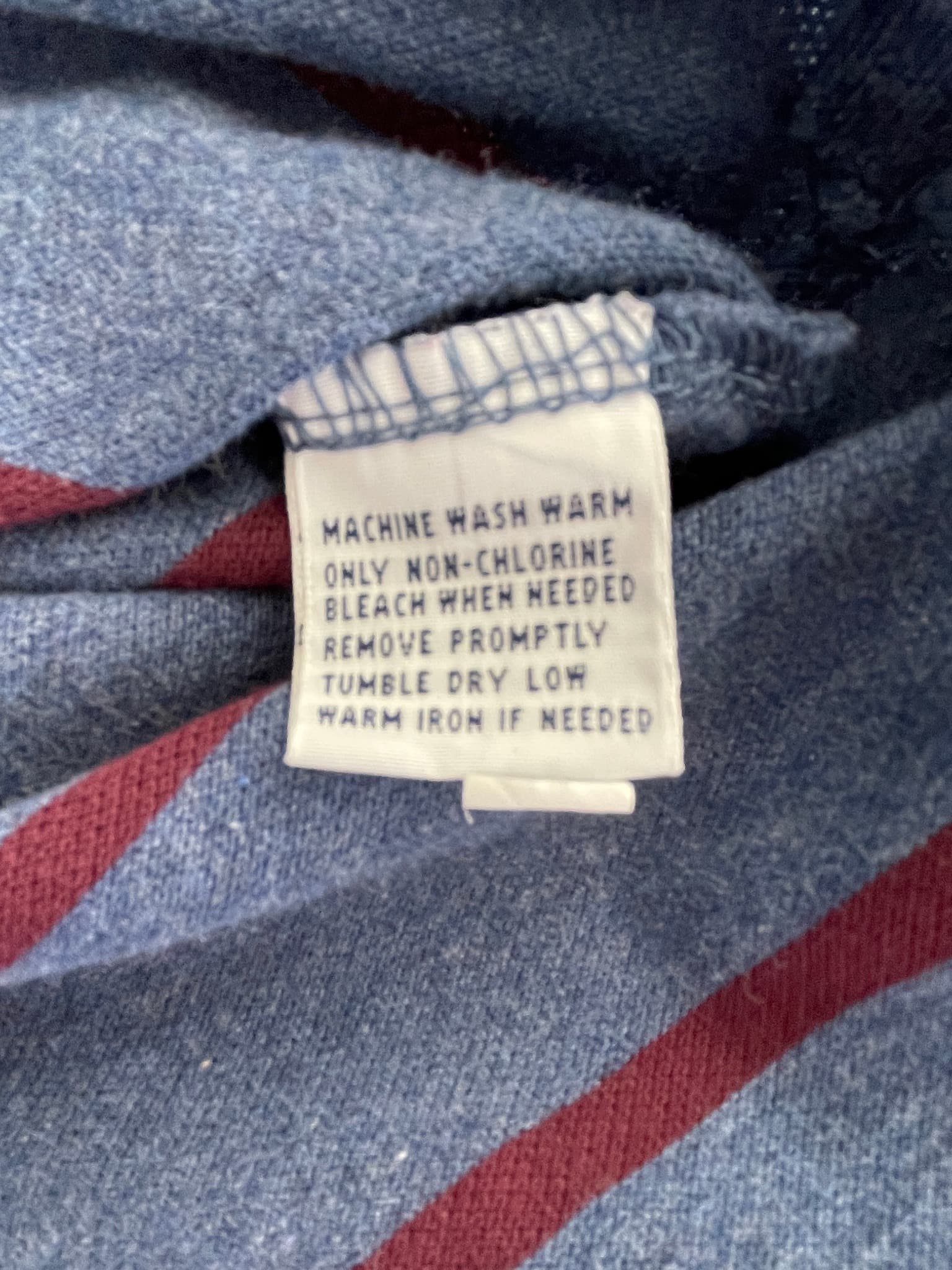 Polo by Ralph Lauren Polo Shirt Striped Blue Maroon Men's XL — photo 4 of 8