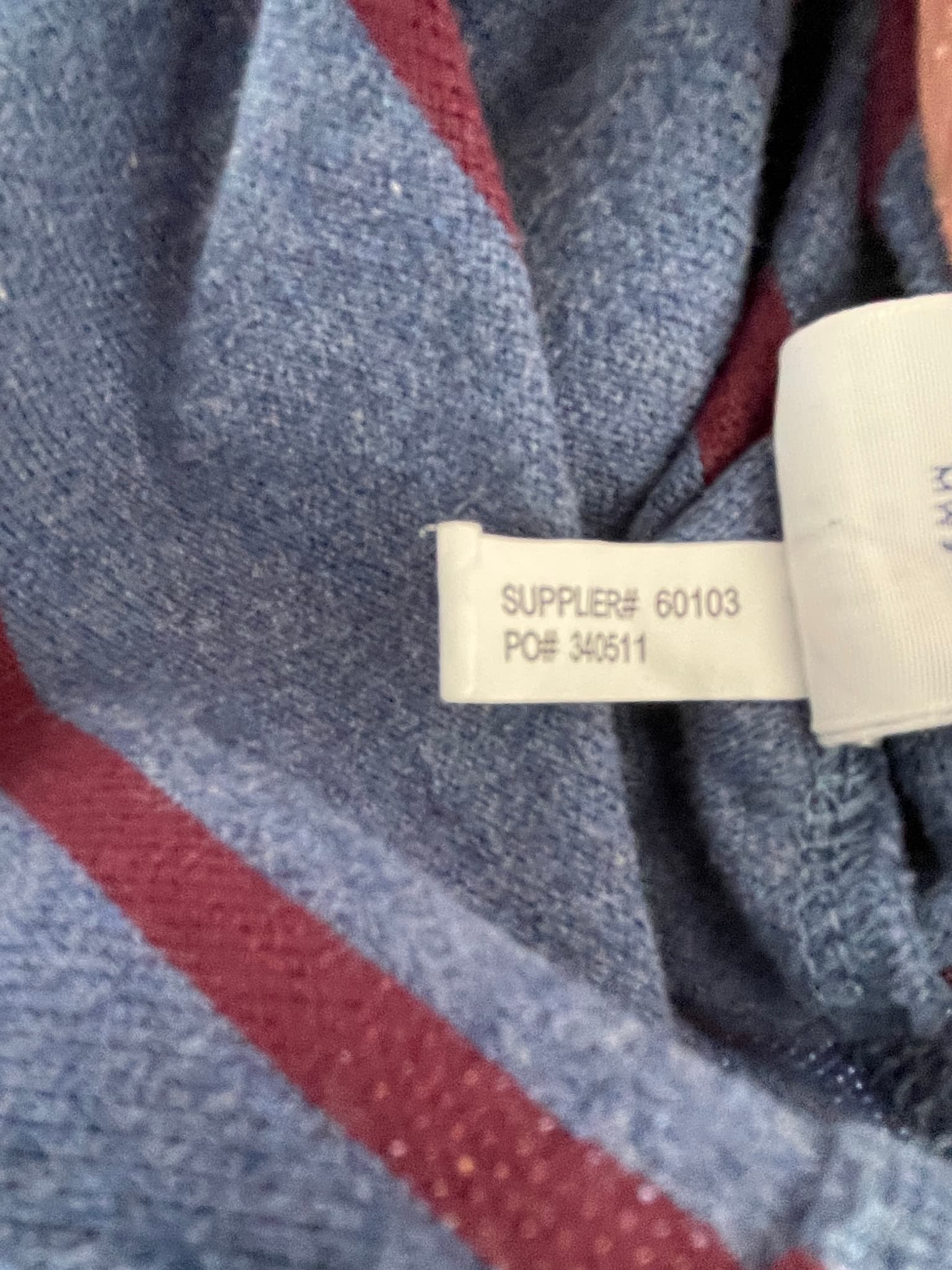 Polo by Ralph Lauren Polo Shirt Striped Blue Maroon Men's XL — photo 5 of 8