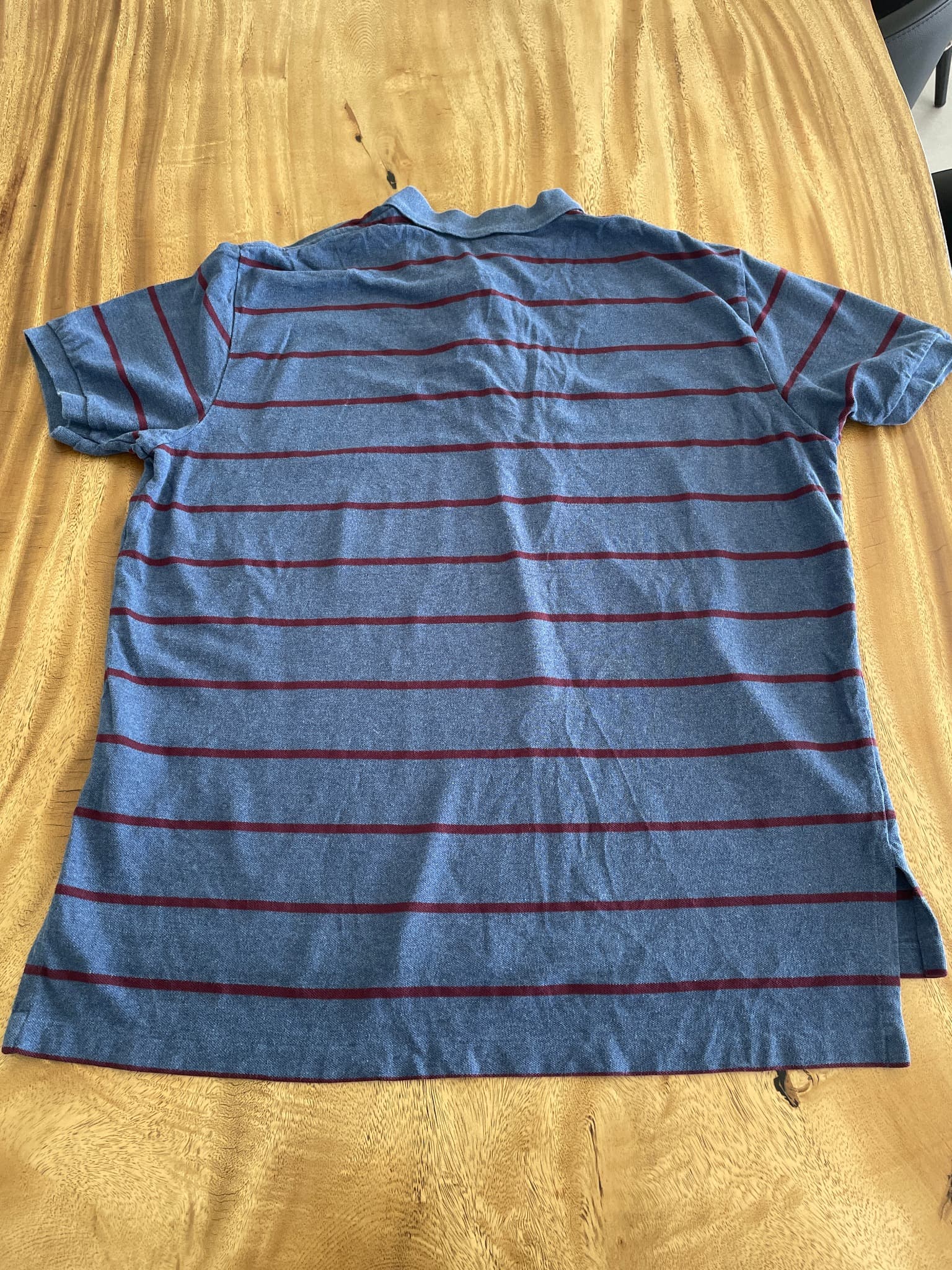 Polo by Ralph Lauren Polo Shirt Striped Blue Maroon Men's XL — photo 6 of 8