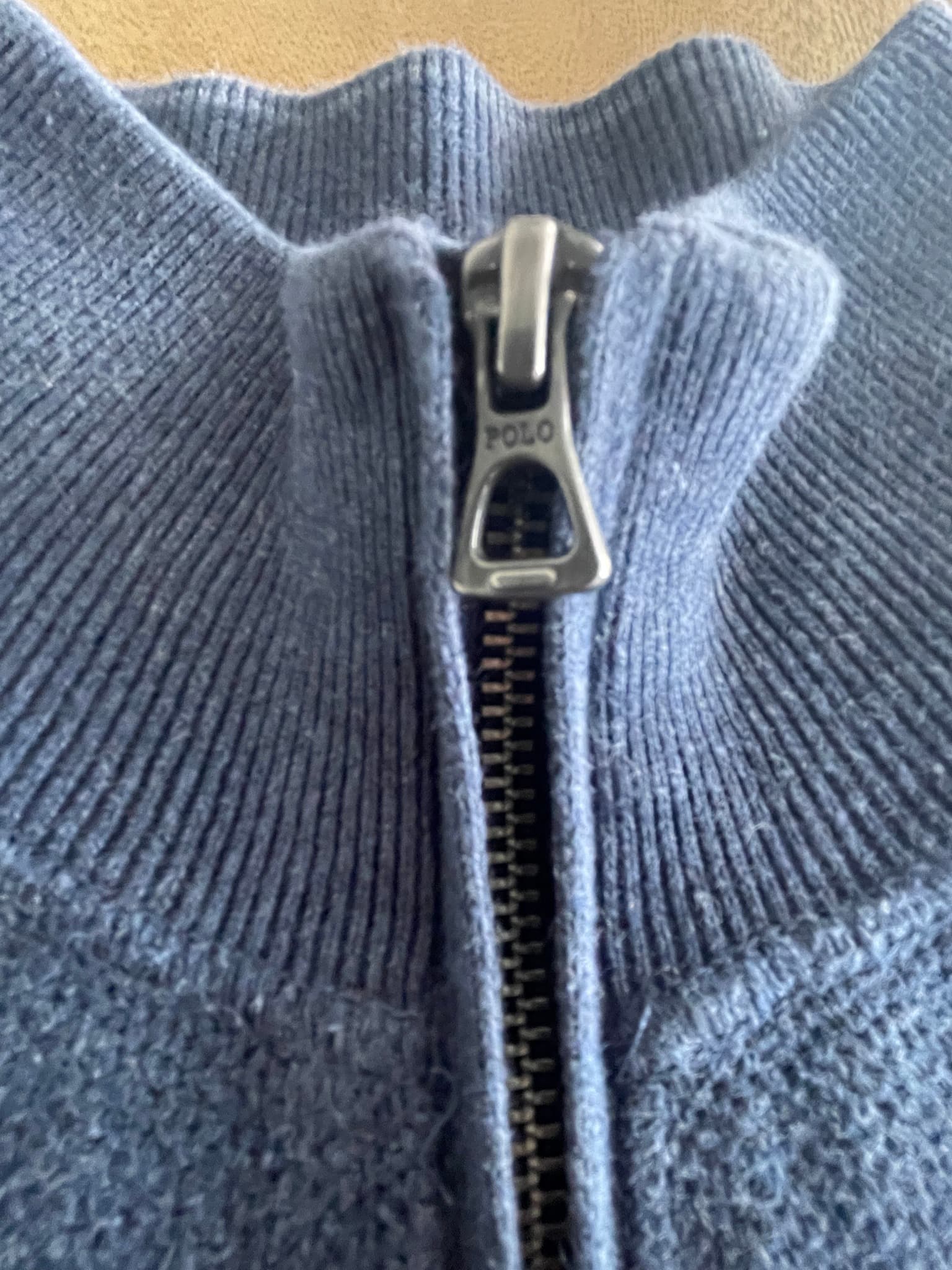 Polo Ralph Lauren Full-Zip Mock Neck Sweater Blue Men's S — photo 3 of 13