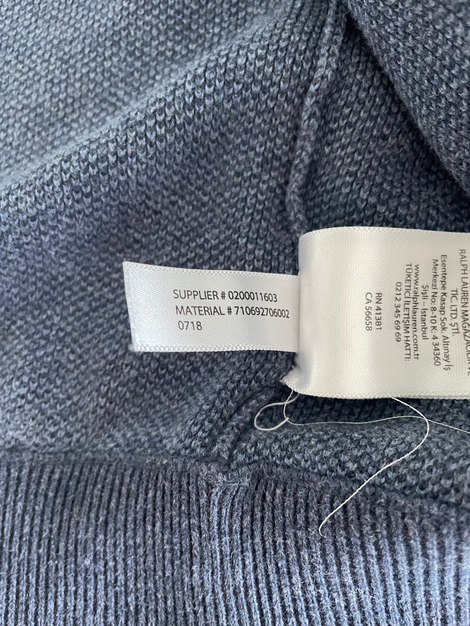 Polo Ralph Lauren Full-Zip Mock Neck Sweater Blue Men's S — photo 7 of 13