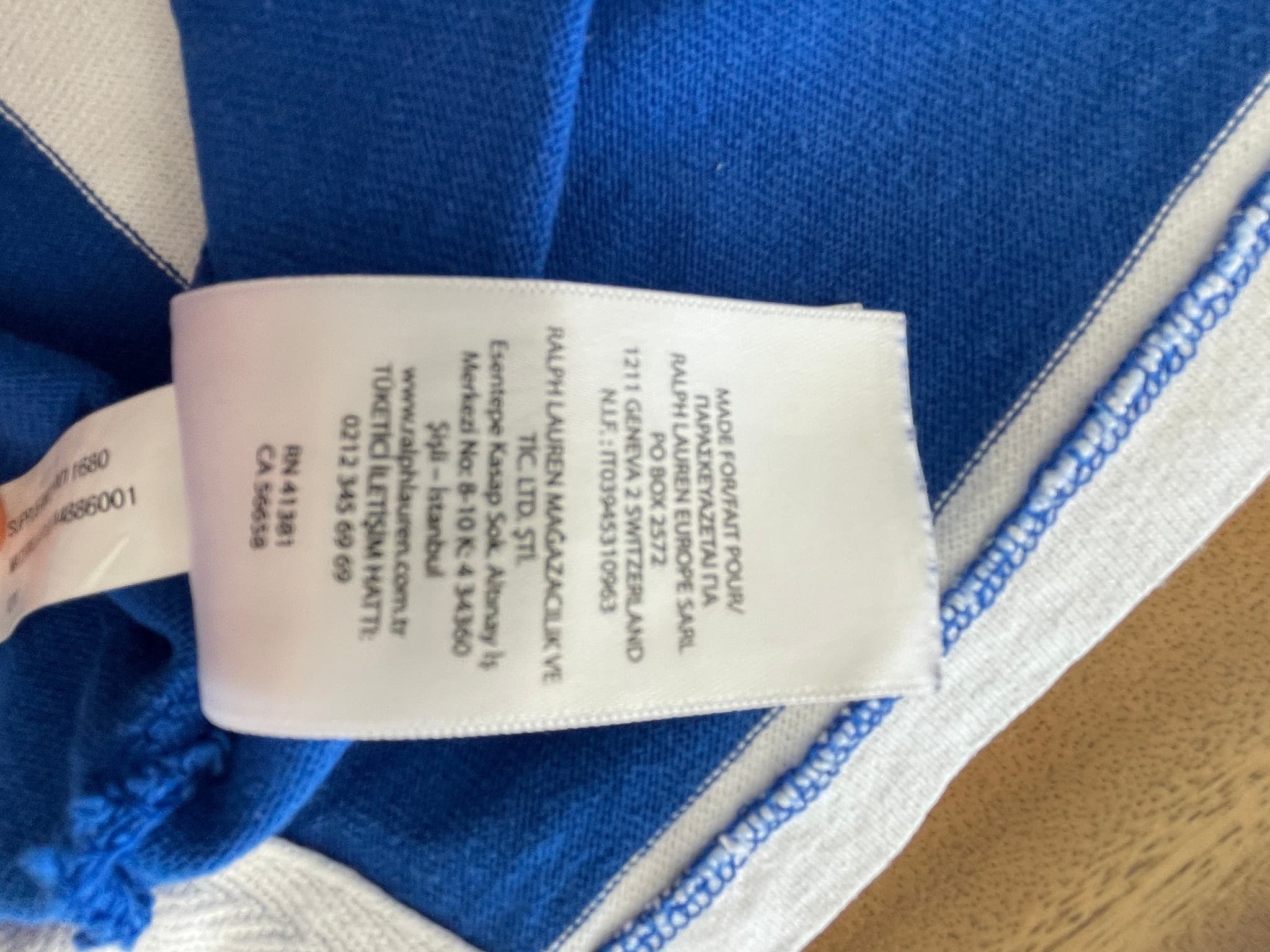 Polo Ralph Lauren Rugby Shirt Striped Blue and White Men's XL — photo 9 of 15