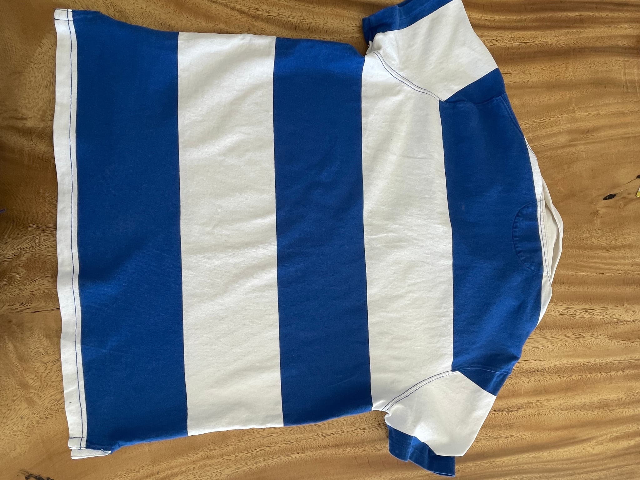 Polo Ralph Lauren Rugby Shirt Striped Blue and White Men's XL — photo 2 of 15