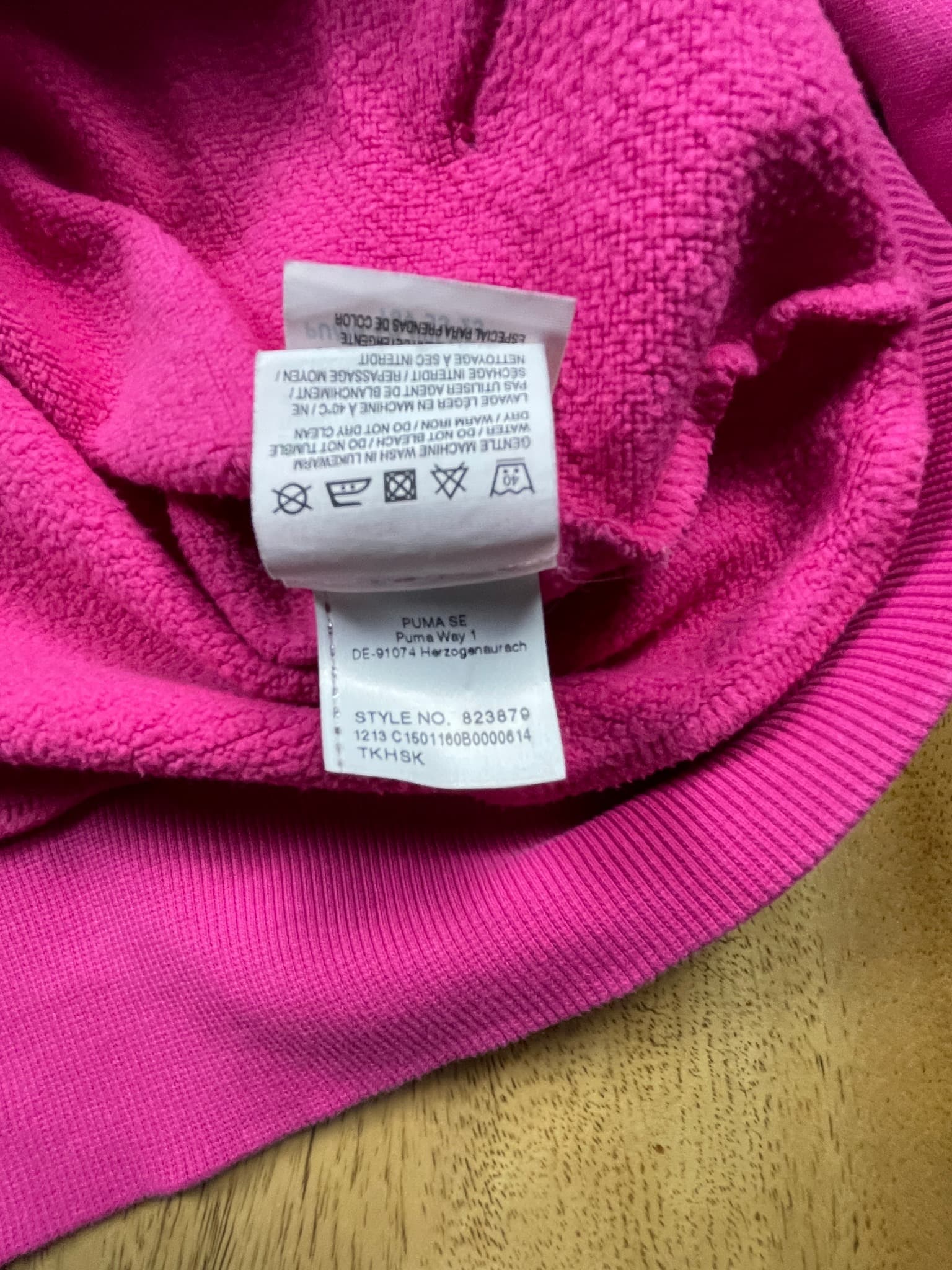 Puma Pullover Hoodie Logo Pink Women's M — photo 3 of 9