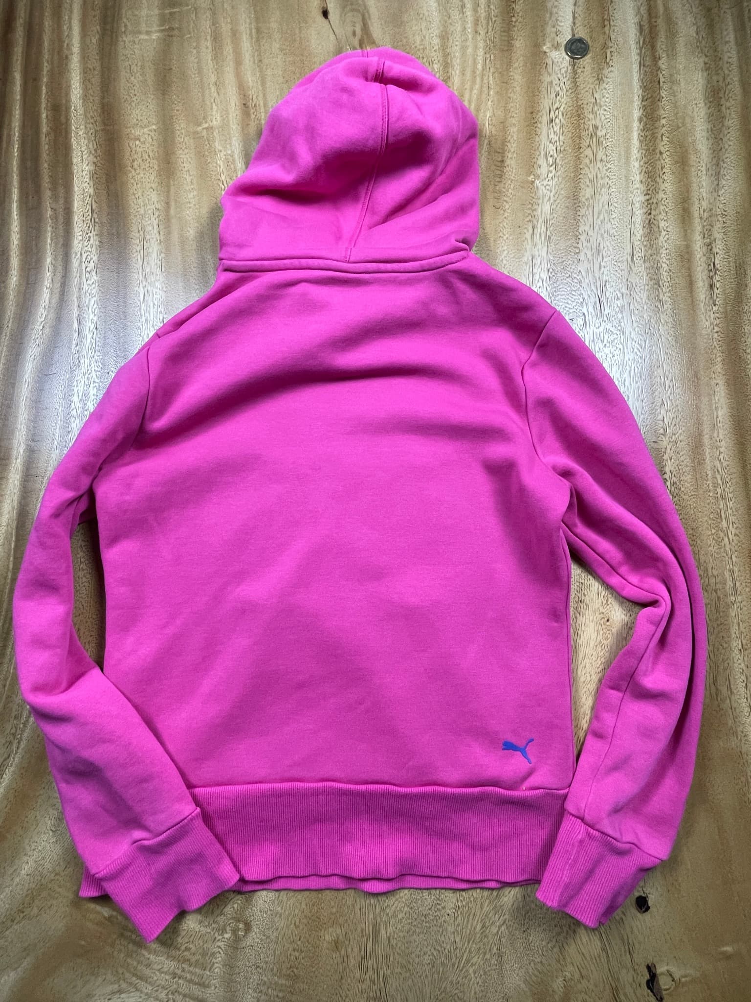 Puma Pullover Hoodie Logo Pink Women's M — photo 5 of 9