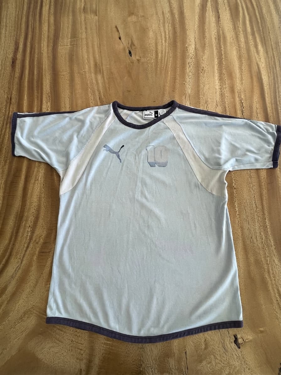 Puma Soccer Jersey Number 10 Graphic Blue Men's M — photo 1 of 9