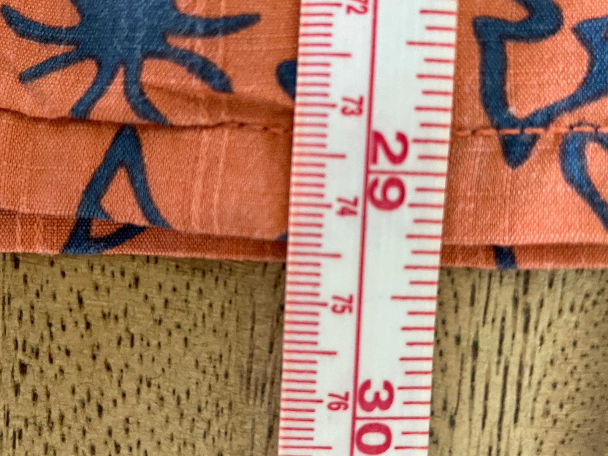 Reyn Spooner Vintage Floral Print Short Sleeve Button-Down Shirt Orange Men's L — photo 8 of 8