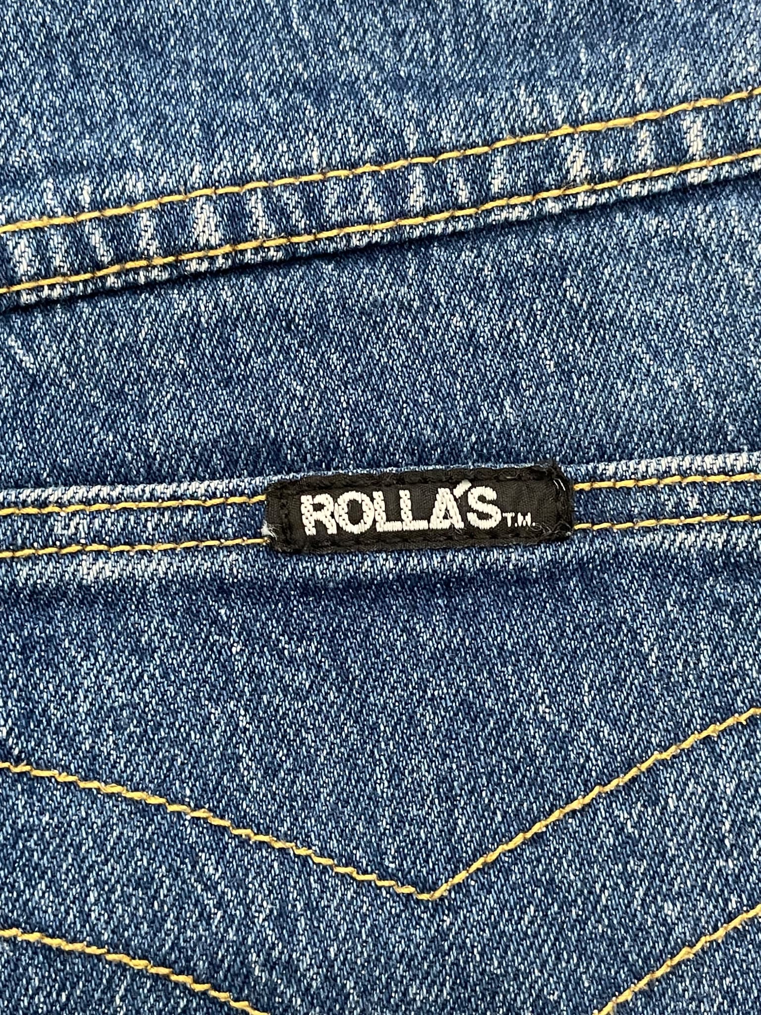 Rolla's Original High-Rise Cut-Off Denim Shorts Blue Women's AU 6 — photo 3 of 9