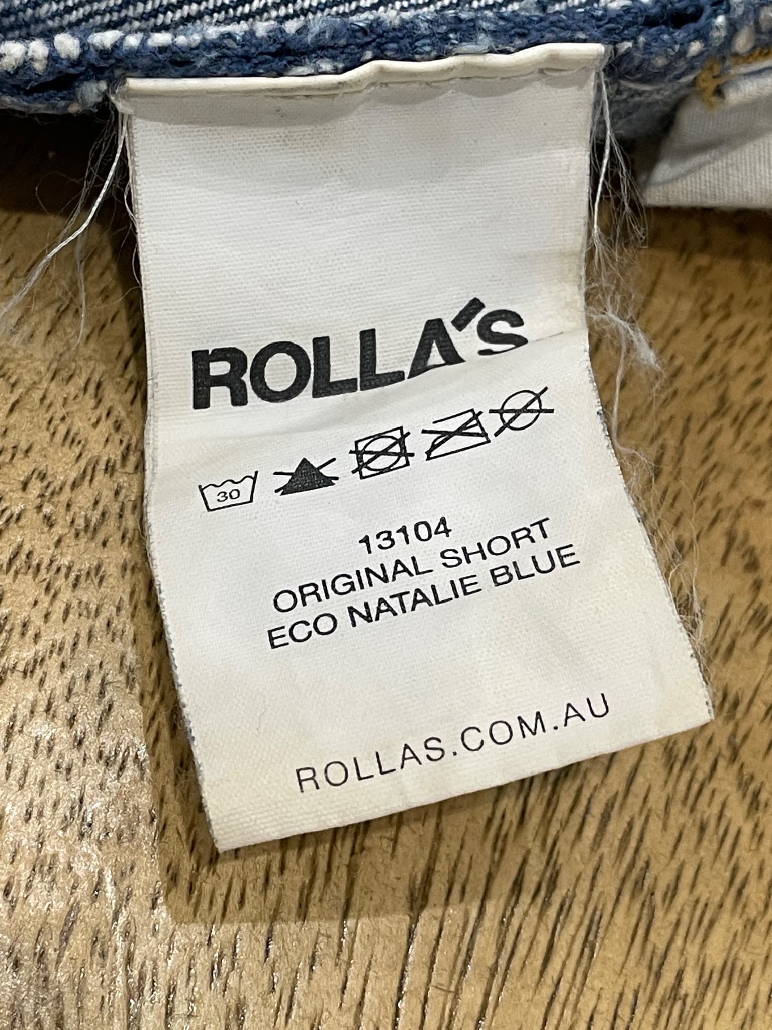 Rolla's Original High-Rise Cut-Off Denim Shorts Blue Women's AU 6 — photo 6 of 9