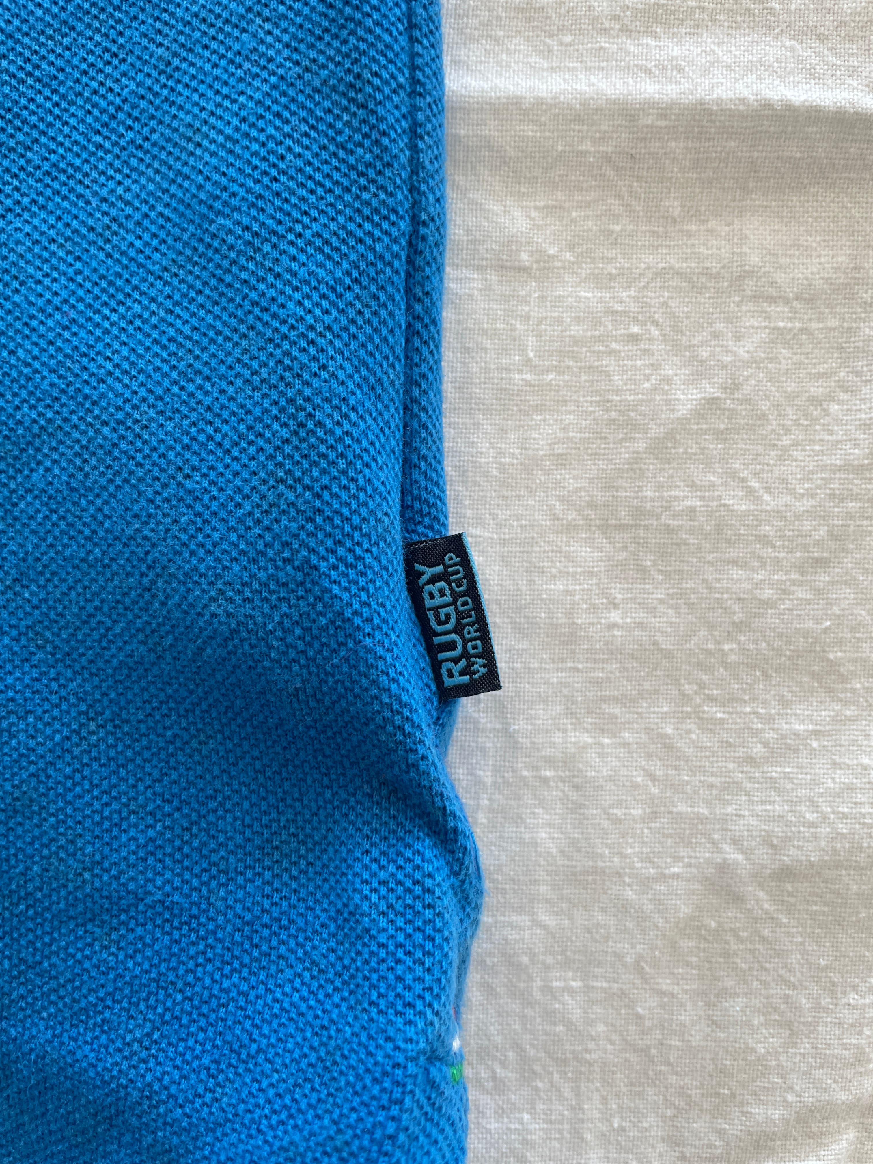 Rugby World Cup 2015 Italy Polo Shirt Blue Size M — photo 5 of 11