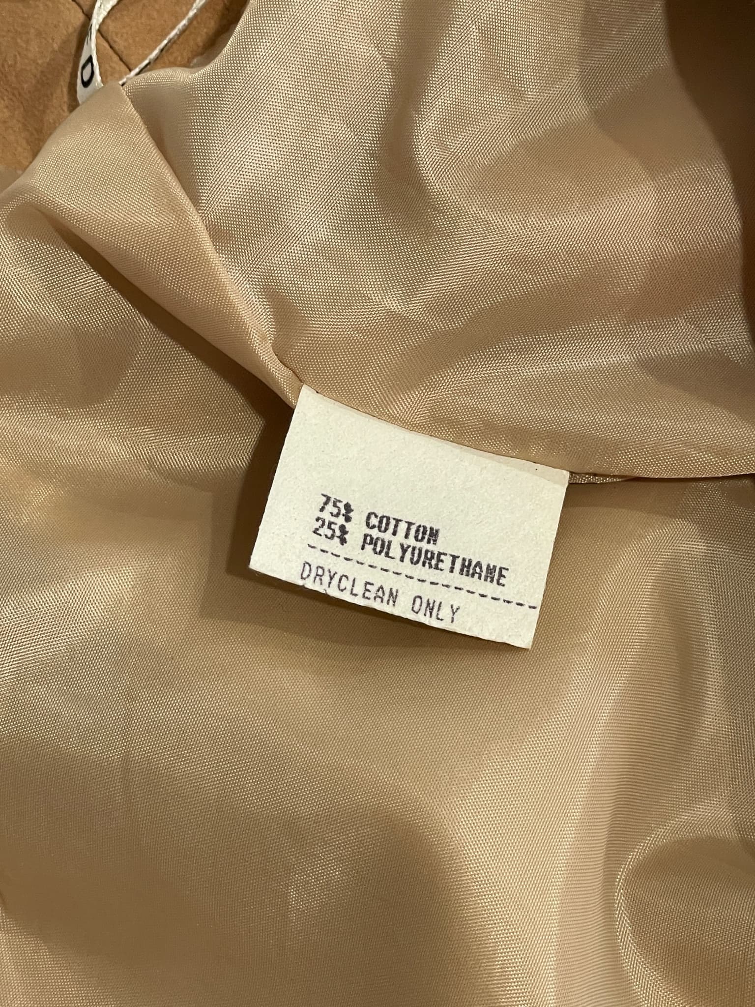 Seduce Faux Suede Fringe Two-Piece Set Tan Size 12 — photo 6 of 6