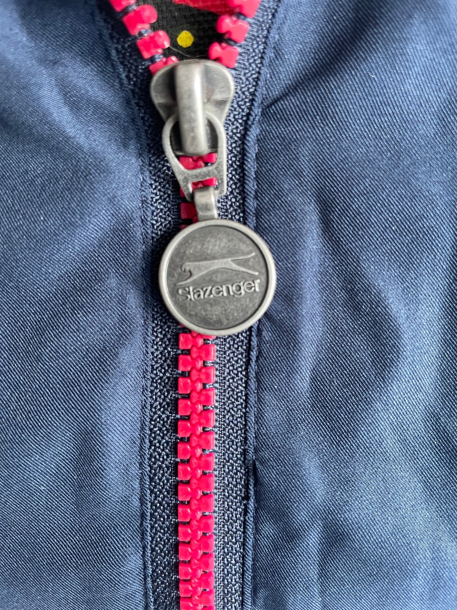 Slazenger Full Zip Track Jacket Navy Blue and Red Size M — photo 3 of 9