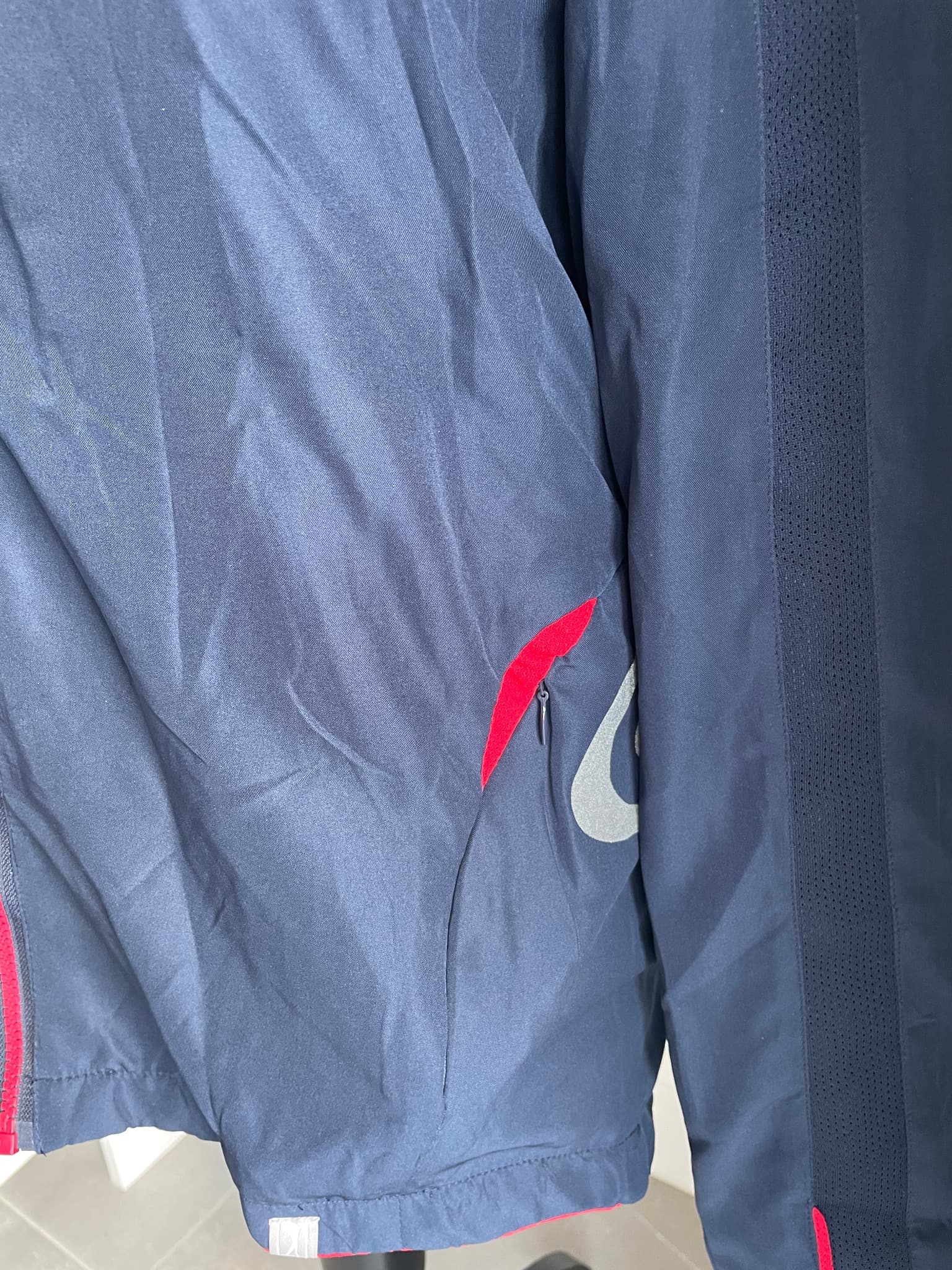 Slazenger Full Zip Track Jacket Navy Blue and Red Size M — photo 4 of 9