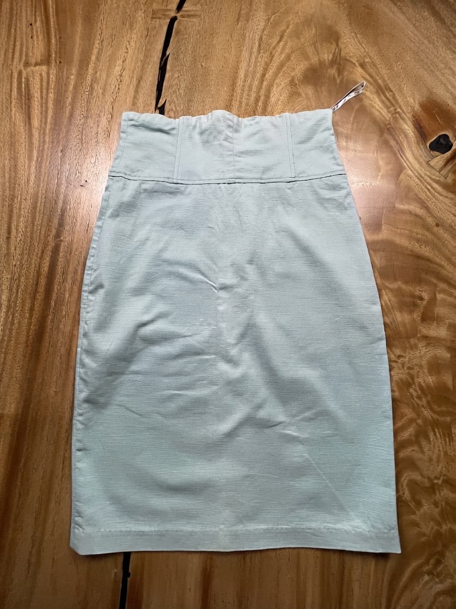 Suite 62 Boutique Pencil Skirt Textured Light Blue Women's 10 — photo 1 of 6