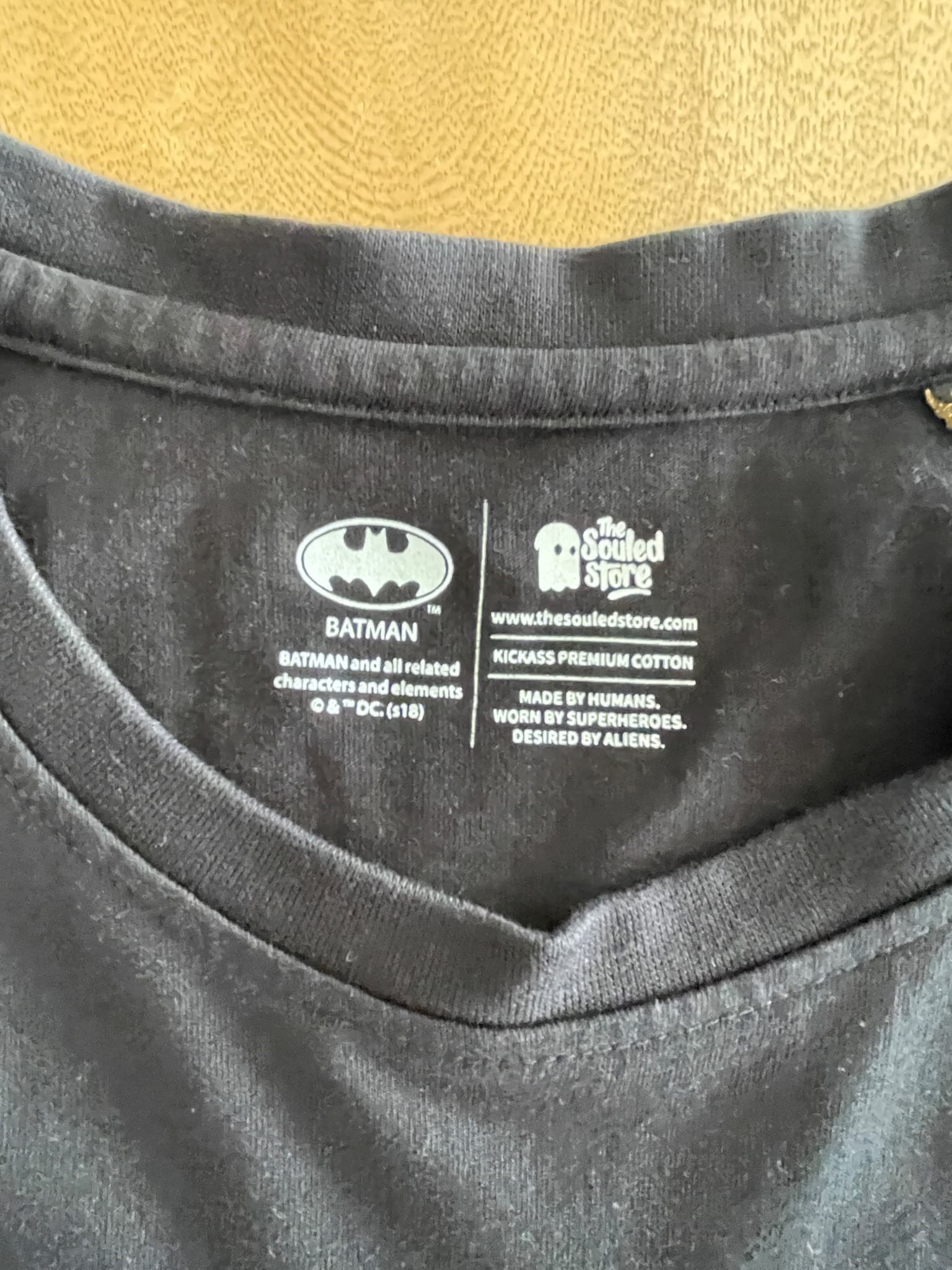 The Souled Store Batman Distressed Logo T-Shirt Black Men's XL — photo 3 of 6