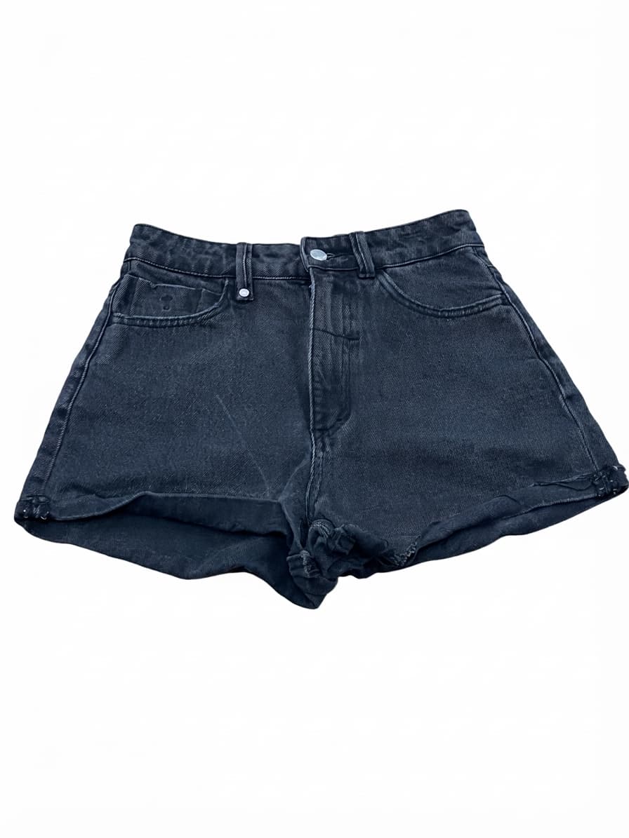 THRILLS Erica High Rise Black Denim Shorts Size 8 — photo 1 of 10