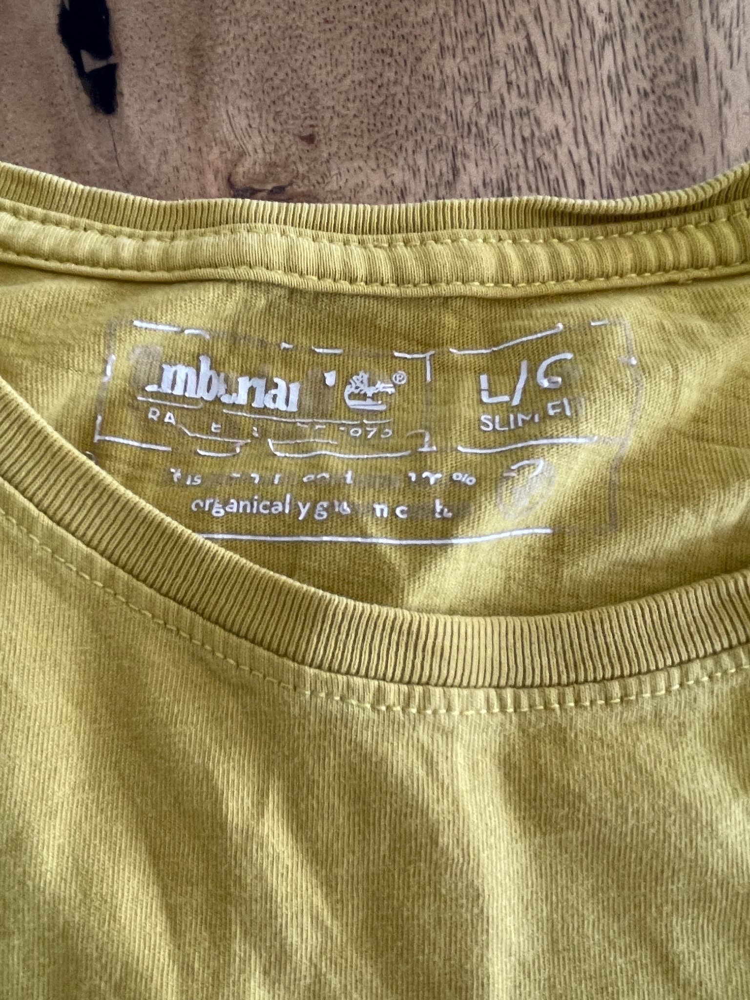 Timberland Logo T-Shirt Graphic Print Yellow Men's L — photo 3 of 7