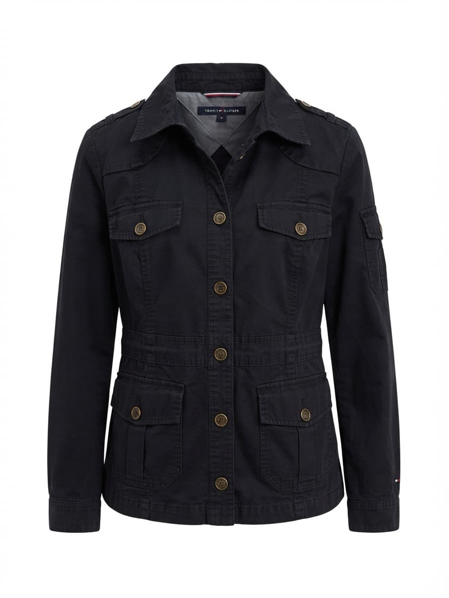 Tommy Hilfiger Utility Field Jacket Black Women's Size L — photo 1 of 12