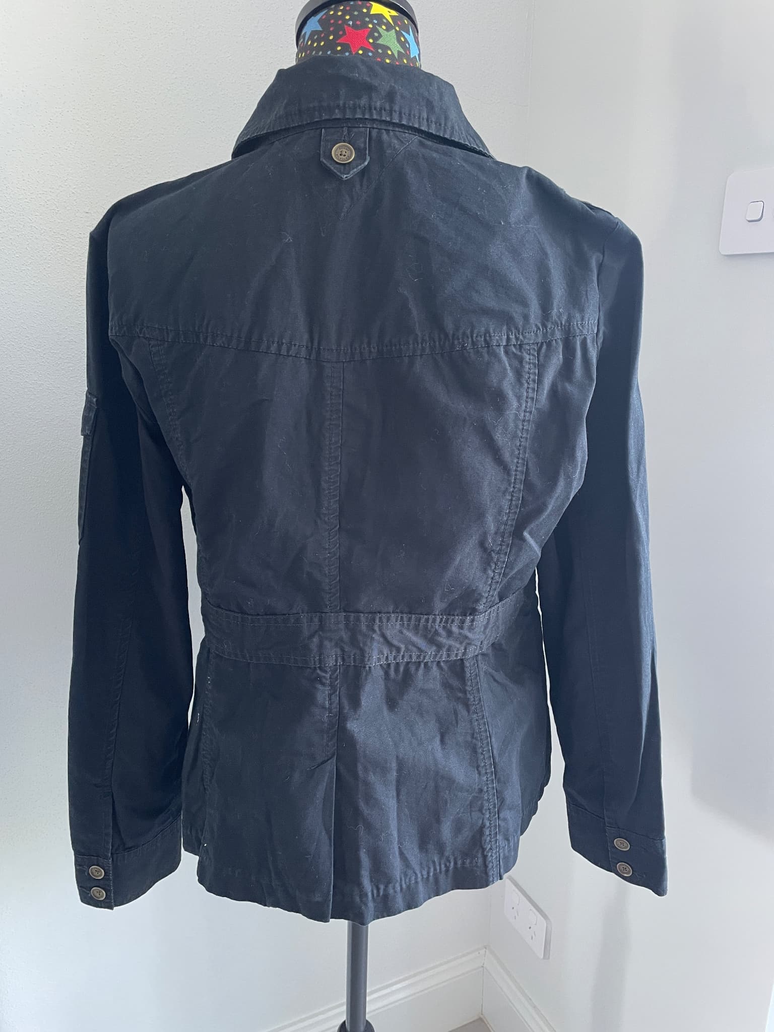 Tommy Hilfiger Utility Field Jacket Black Women's Size L — photo 2 of 12