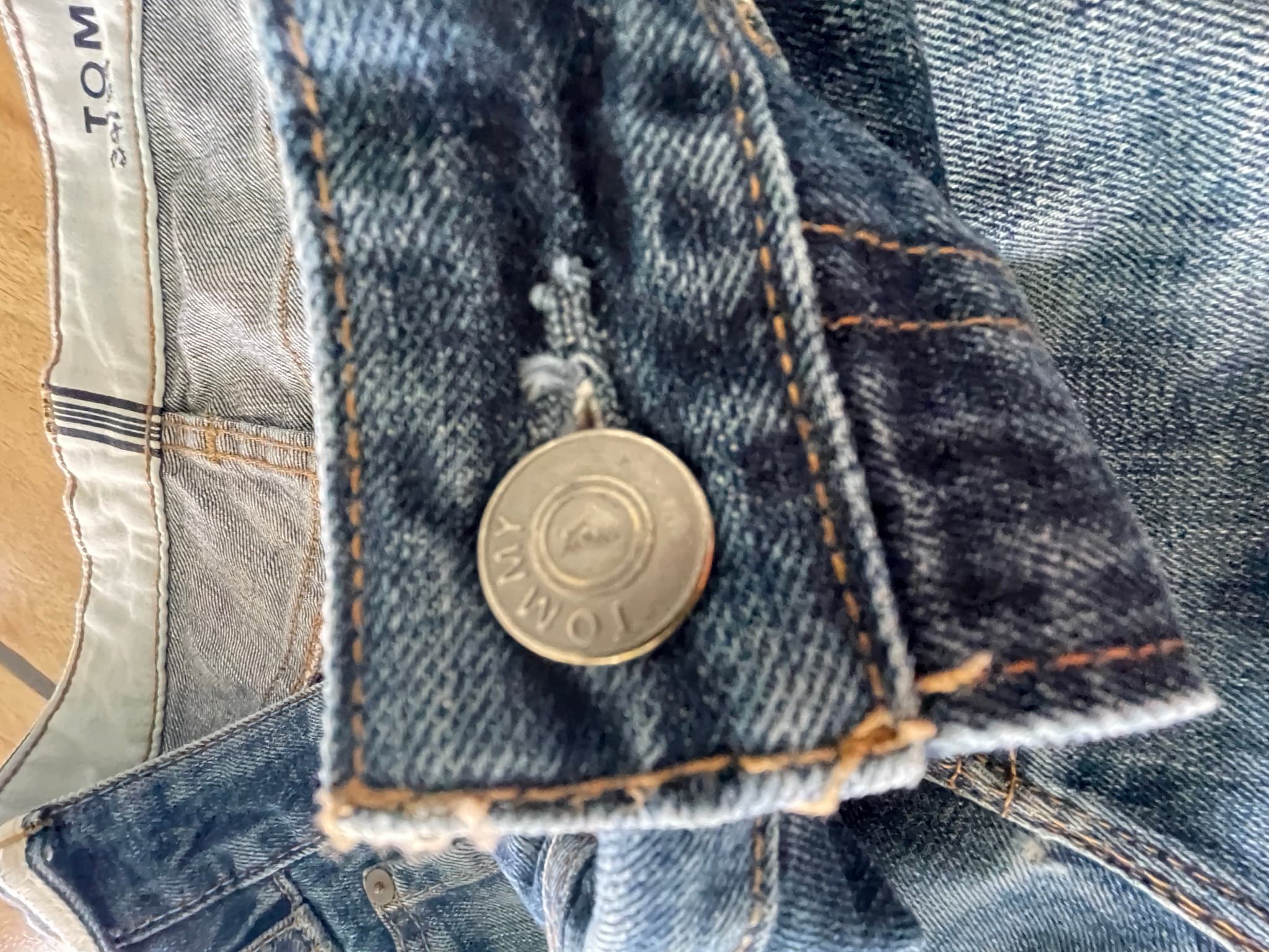 TOMMY Straight Leg Denim Jeans Blue Men's 34 — photo 3 of 14