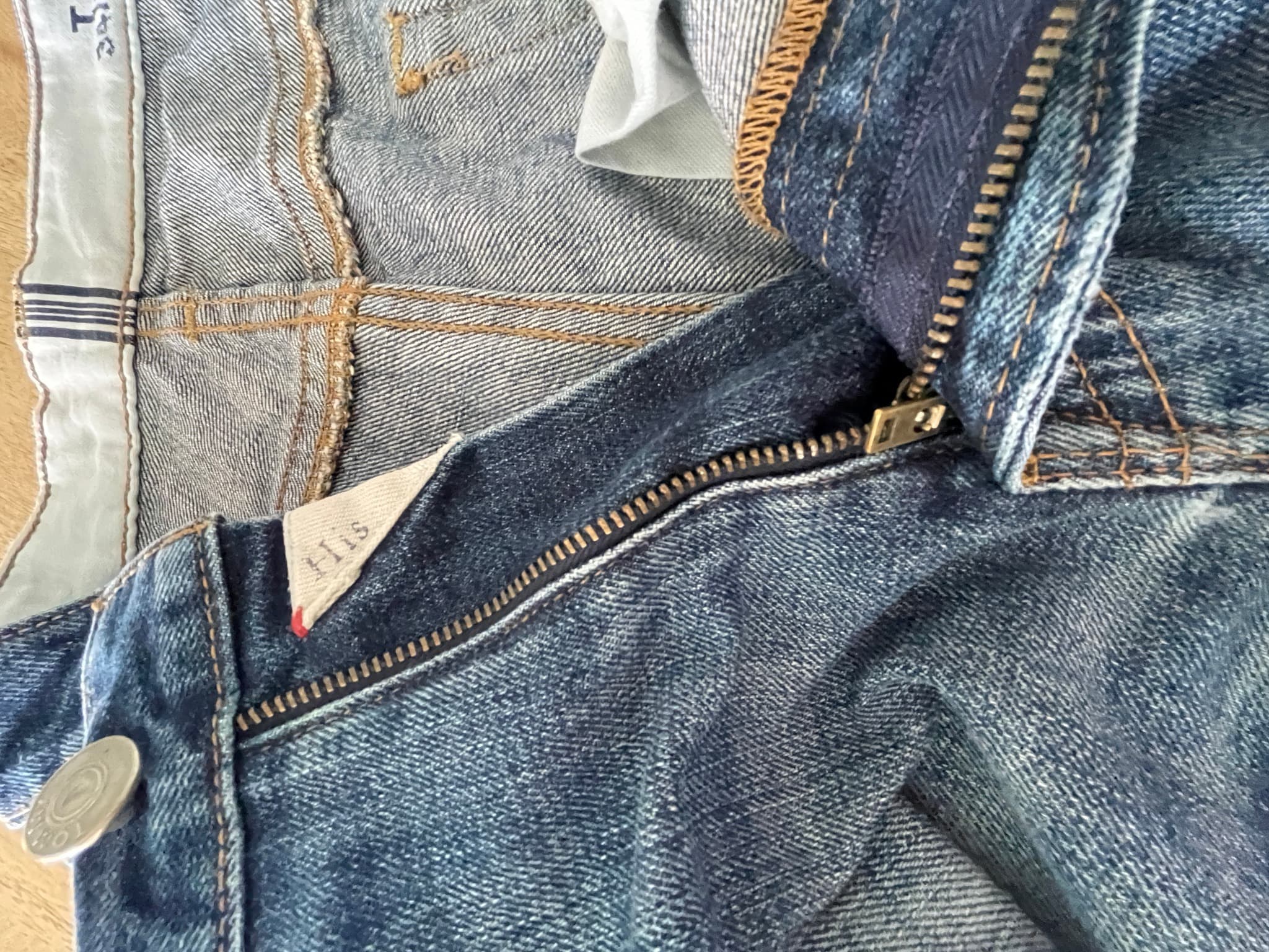 TOMMY Straight Leg Denim Jeans Blue Men's 34 — photo 4 of 14