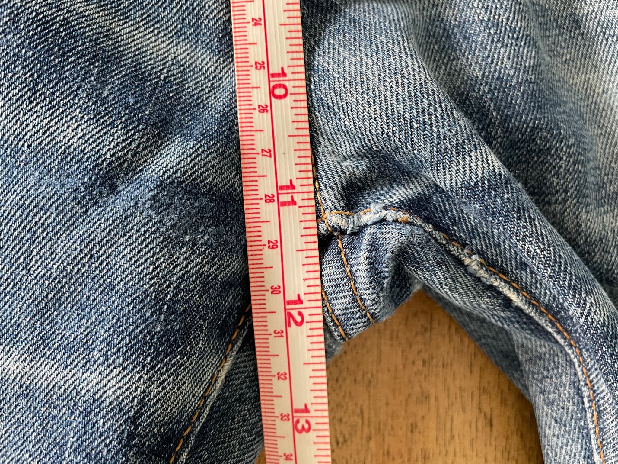 TOMMY Straight Leg Denim Jeans Blue Men's 34 — photo 7 of 14
