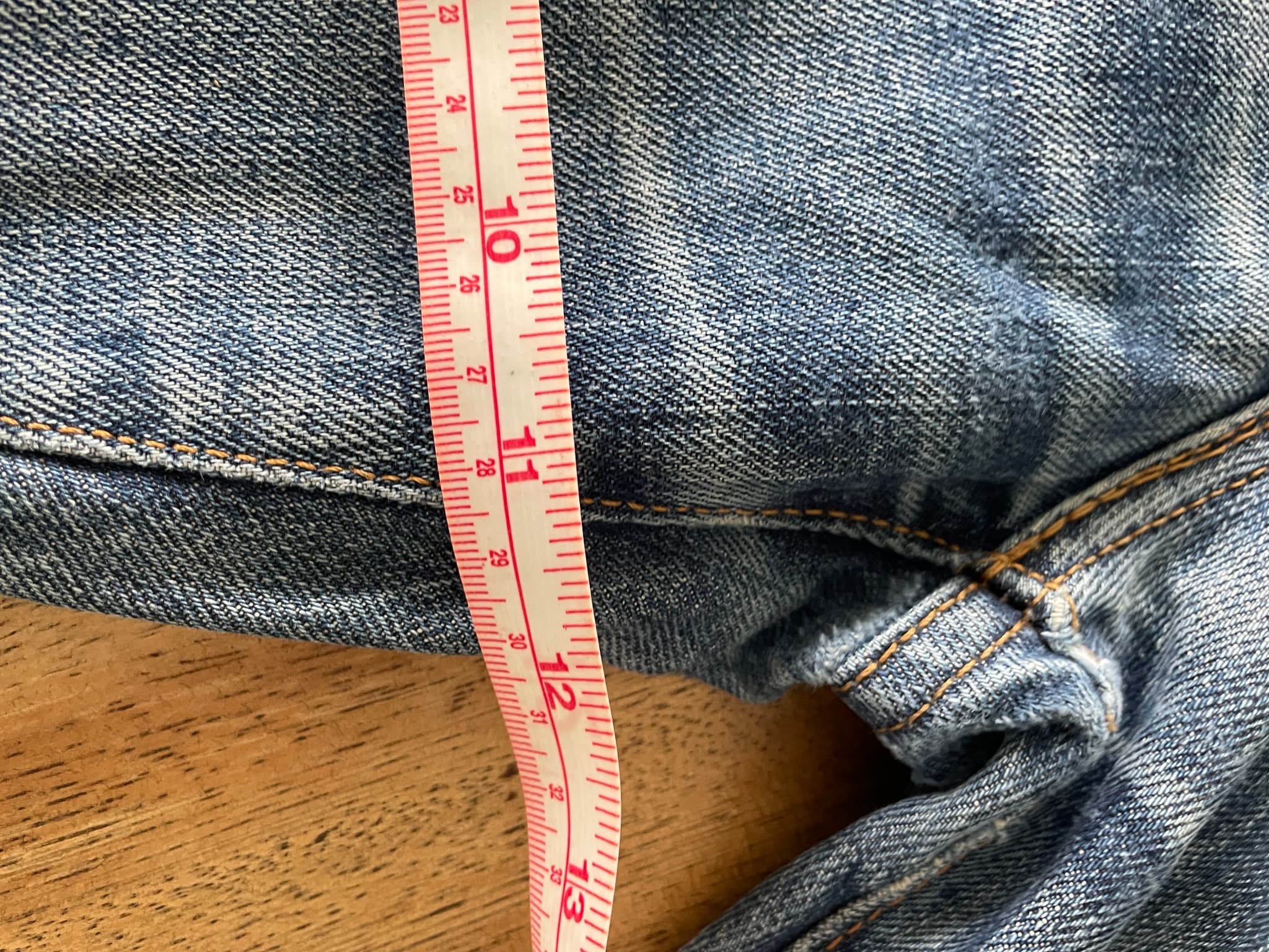 TOMMY Straight Leg Denim Jeans Blue Men's 34 — photo 8 of 14