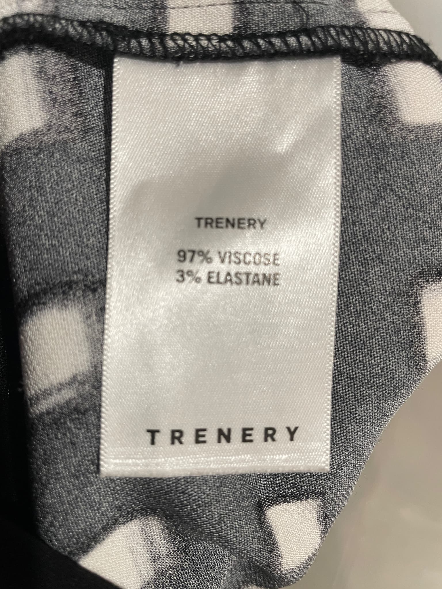Trenery Black & White Geometric Print Shift Dress Size 10 — photo 4 of 11