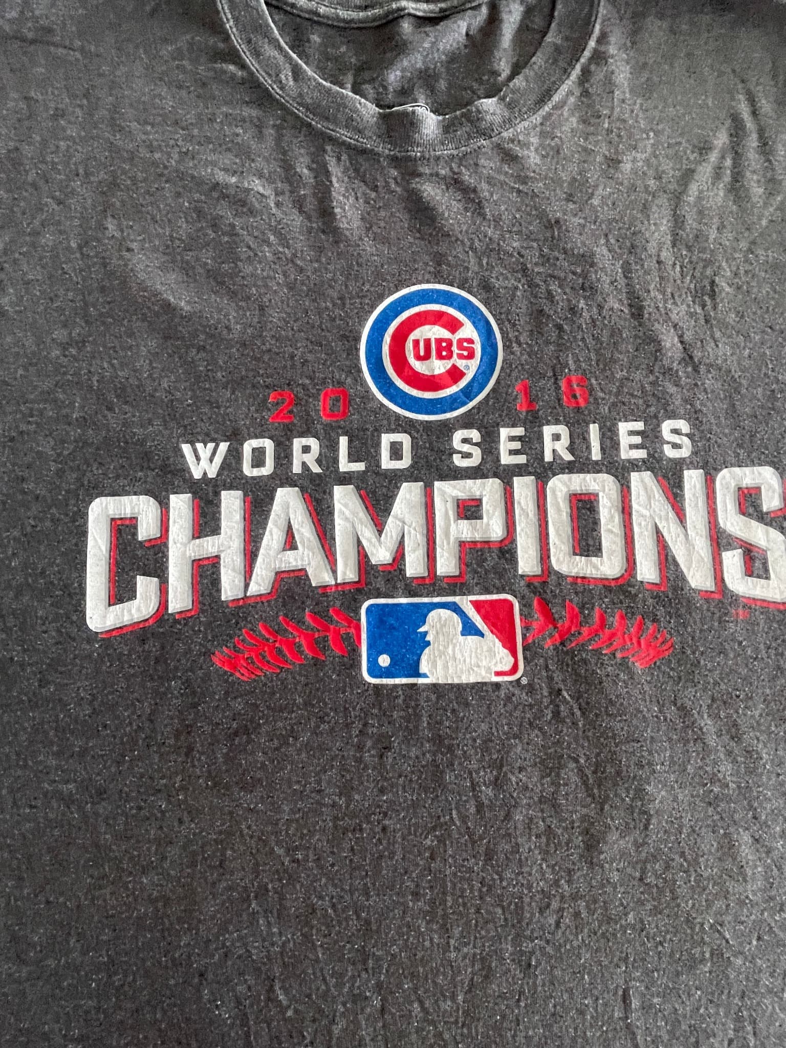 Unbranded Chicago Cubs 2016 World Series Champions T-Shirt Grey Men's XL — photo 2 of 7