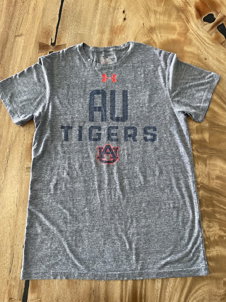 Under Armour Auburn University Tigers T-Shirt Speckled Grey Men's S — photo 1 of 8