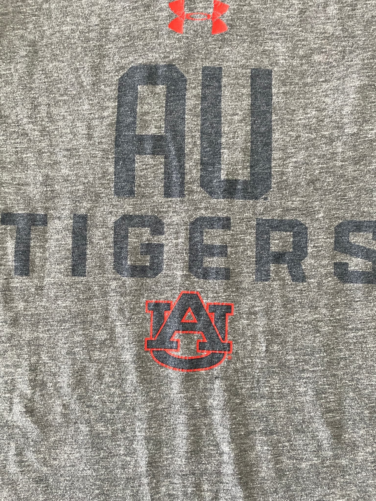 Under Armour Auburn University Tigers T-Shirt Speckled Grey Men's S — photo 2 of 8