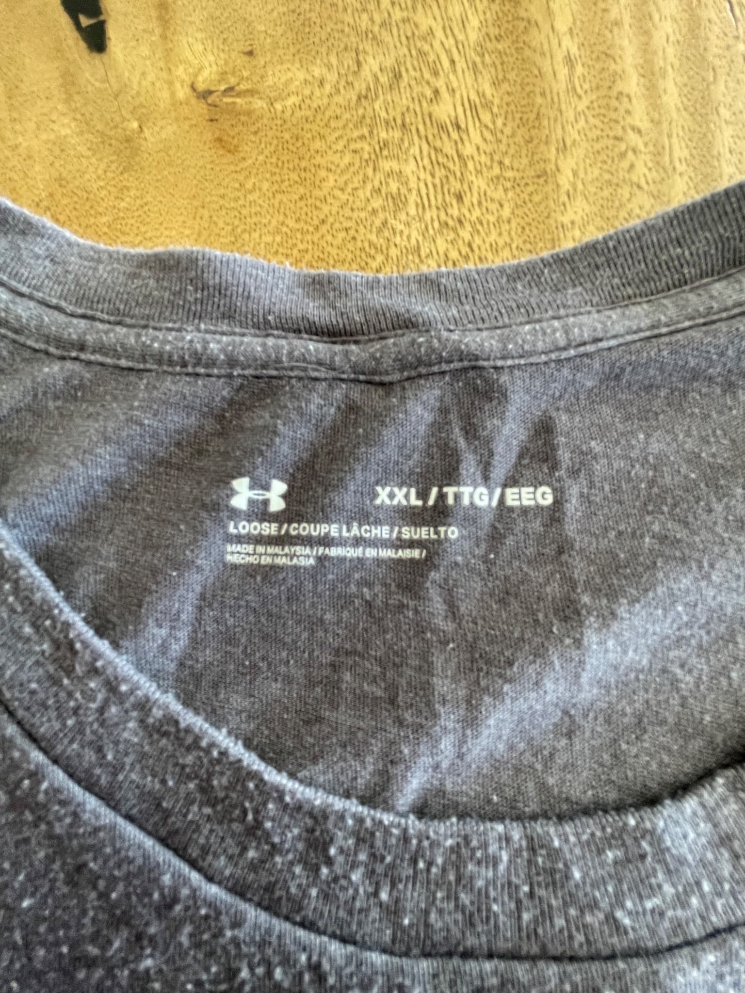 Under Armour Freedom Flag Graphic T-Shirt Grey Men's XXL — photo 4 of 6