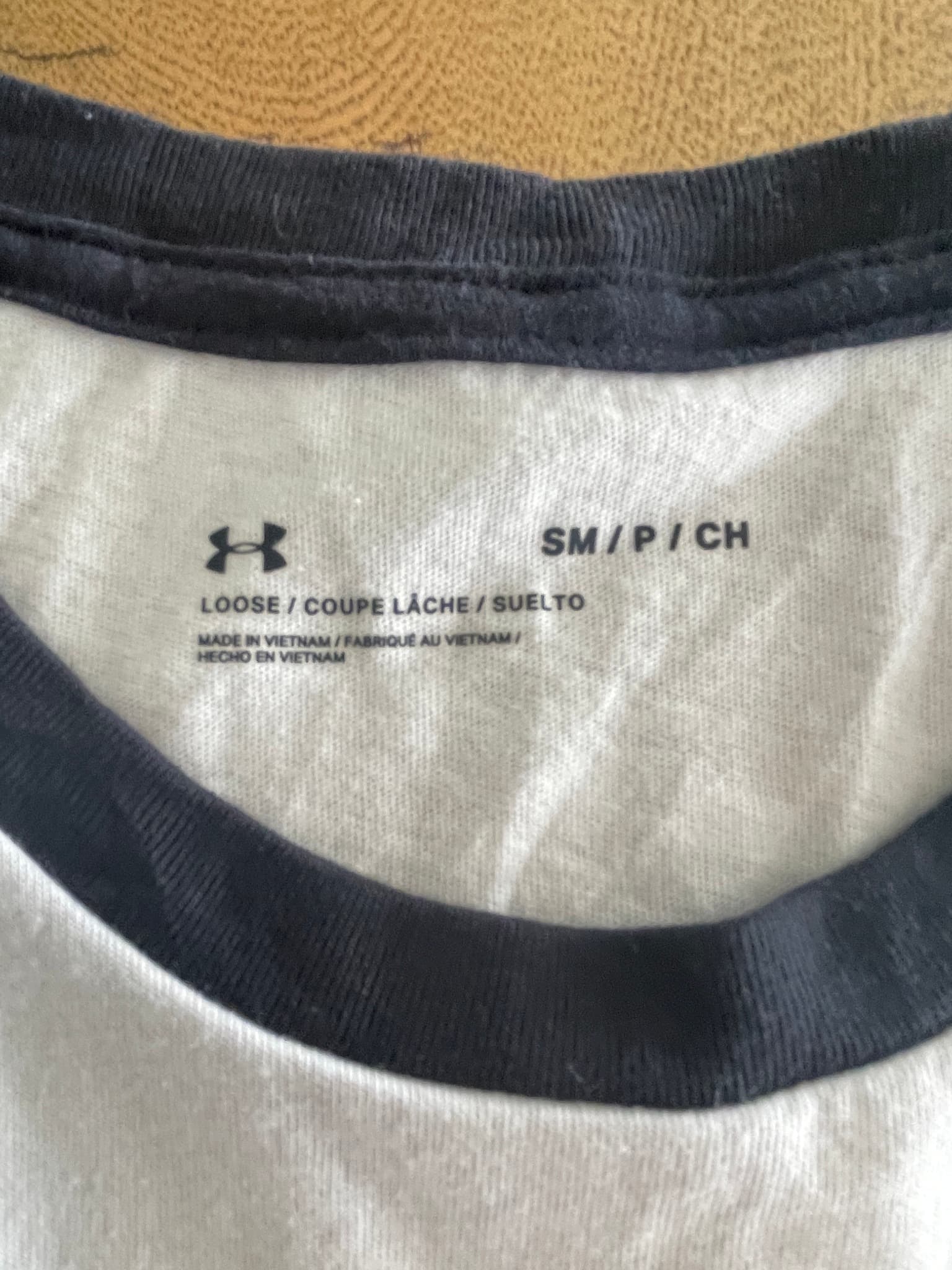 Under Armour Project Rock Raglan 3/4 Sleeve Shirt Brahma Bull White and Black Men's S — photo 4 of 8