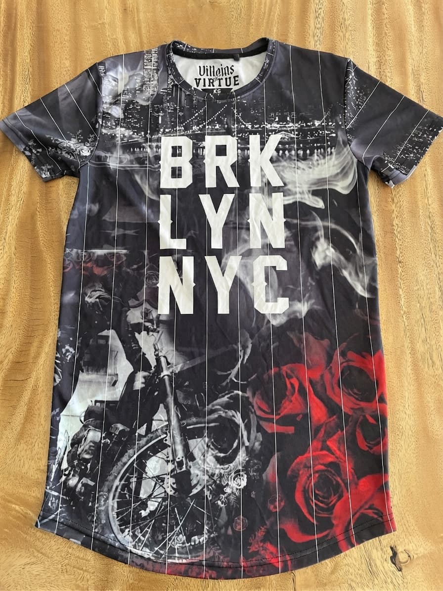 Villains of Virtue Brooklyn NYC Graphic T-Shirt Black Unisex XS — photo 1 of 9